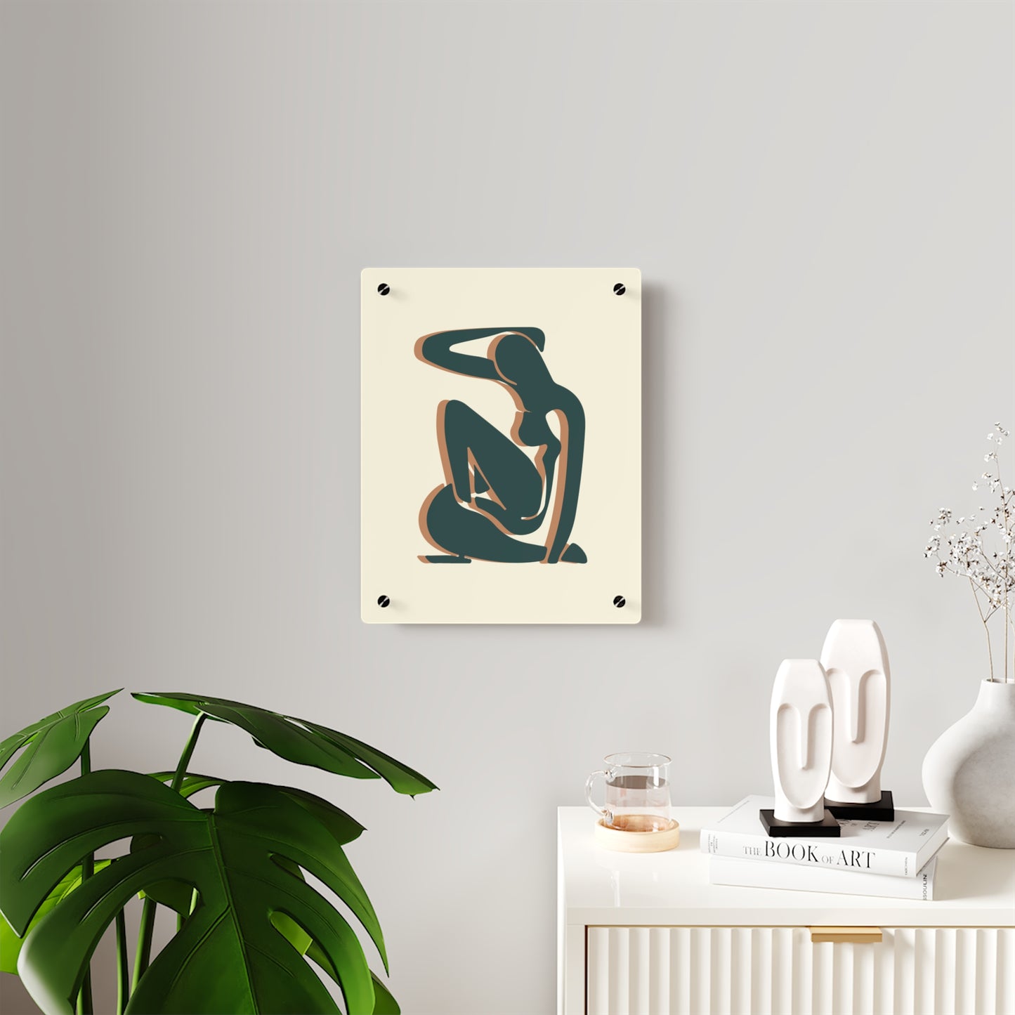 Minimalist Acrylic Wall Art Panel - Modern Home Decor, Abstract Female Figure, Bohemian Wall Decor, Gift for Art Lovers, Unique [...]