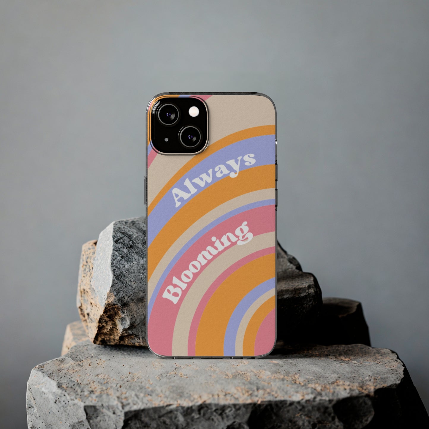 Clear Silicone Phone Case, Phone Protectors, Trending Phone Cover, Cute Gift Idea, Spring-Themed Accessory