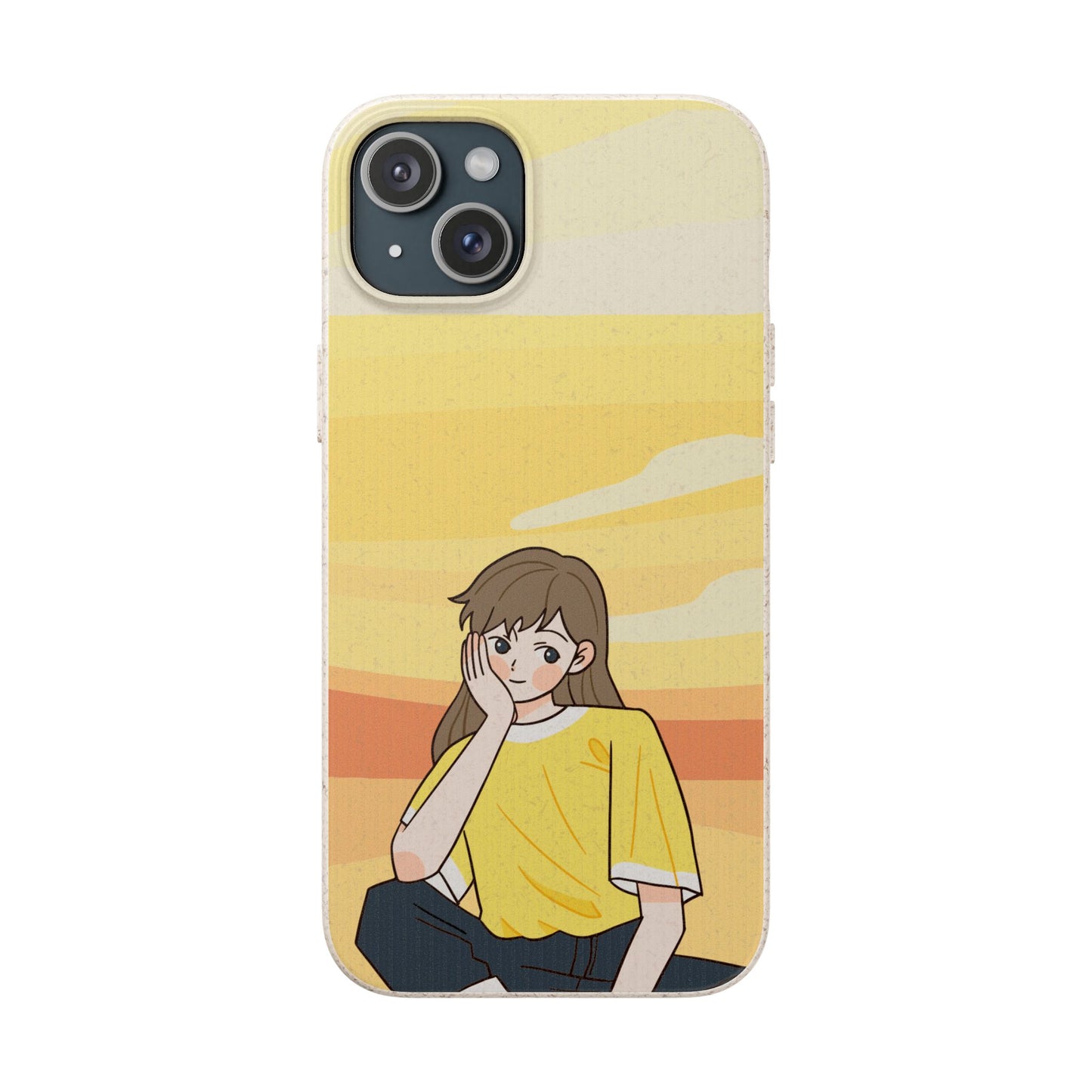 Eco-Friendly Phone Case with Sunset Girl Design, Biodegradable Cell Phone Cover for Teens, Unique Gift for Nature Lovers, Sustainable [...]