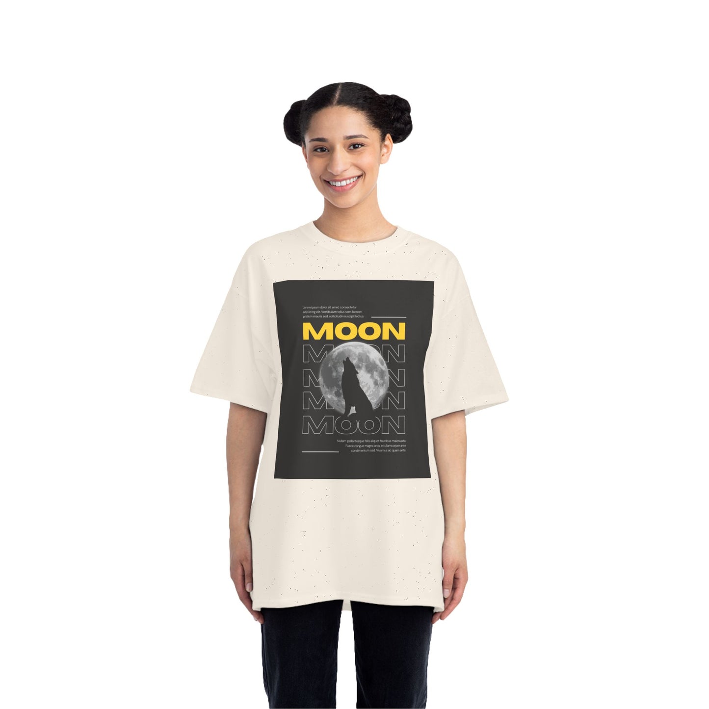 Moon Graphic Short-Sleeve T-Shirt| Men Tee, Casual Wear, Night Sky Enthusiast