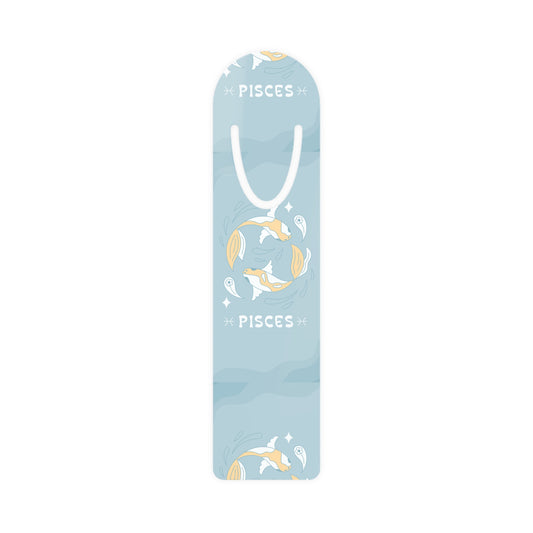 Pisces Zodiac Bookmark, Astrological Metal, Gift for Book Lovers, Personalized Bookmark for Astrology Fans