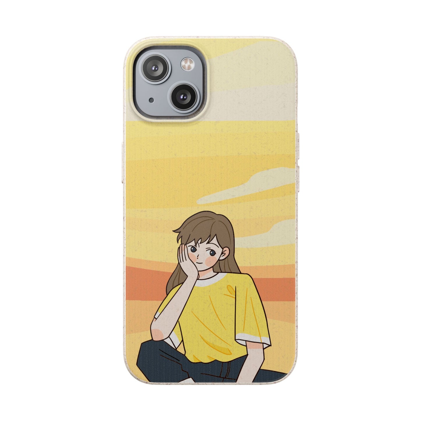 Eco-Friendly Phone Case with Sunset Girl Design, Biodegradable Cell Phone Cover for Teens, Unique Gift for Nature Lovers, Sustainable [...]