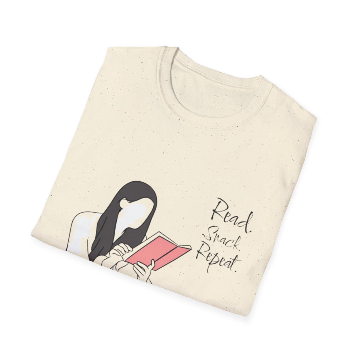 Cozy Reading T-Shirt,Book Lover Shirt, Read Snack Repeat Tee, Casual Gift for Literature Fans, Bookish Apparel, Perfect for Holidays