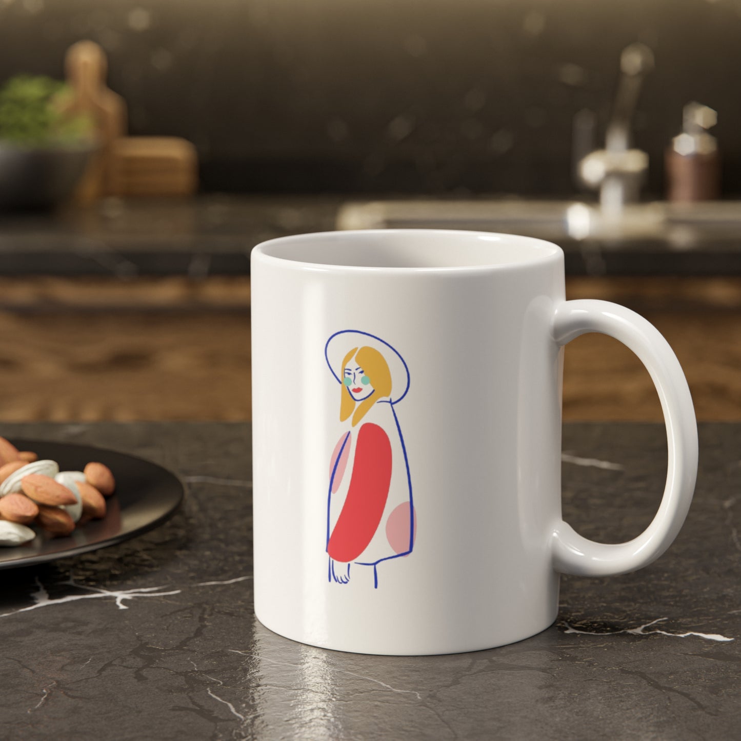 Inspiring  Mug, Stay Strong & Power On, Office Mug, Gift for Friends, Coffee Cup, Self-Care Reminder