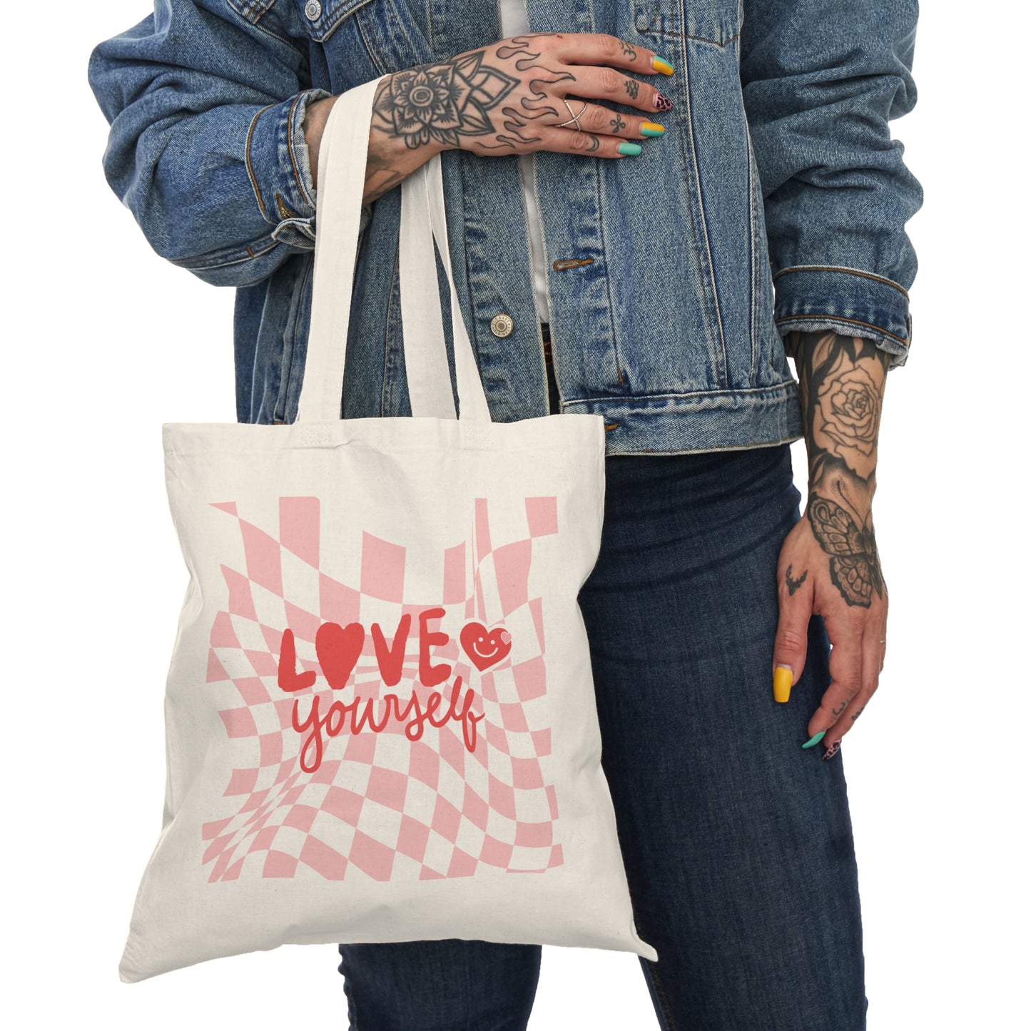 Love Yourself Tote Bag - Cute Eco-Friendly Shopping Bag, Gift for Friends, Sustainable Fashion