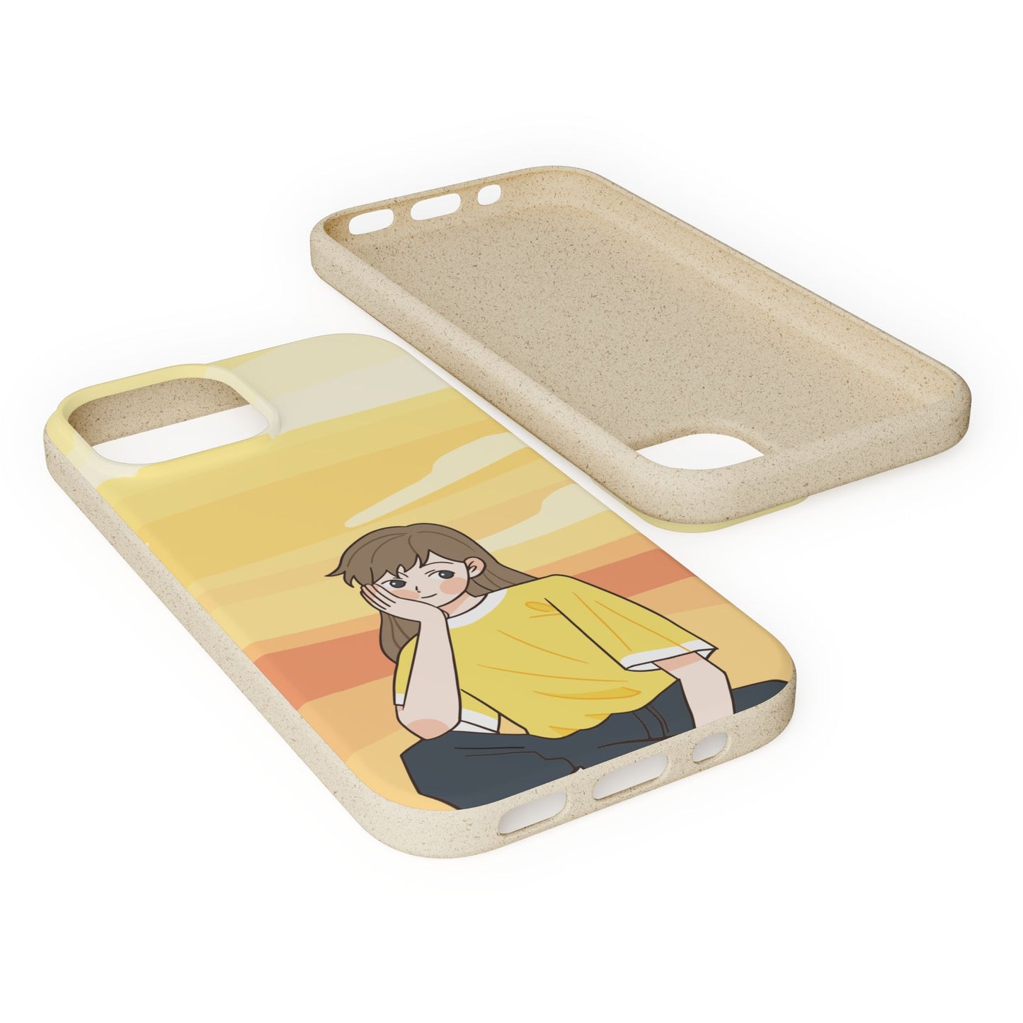 Eco-Friendly Phone Case with Sunset Girl Design, Biodegradable Cell Phone Cover for Teens, Unique Gift for Nature Lovers, Sustainable [...]