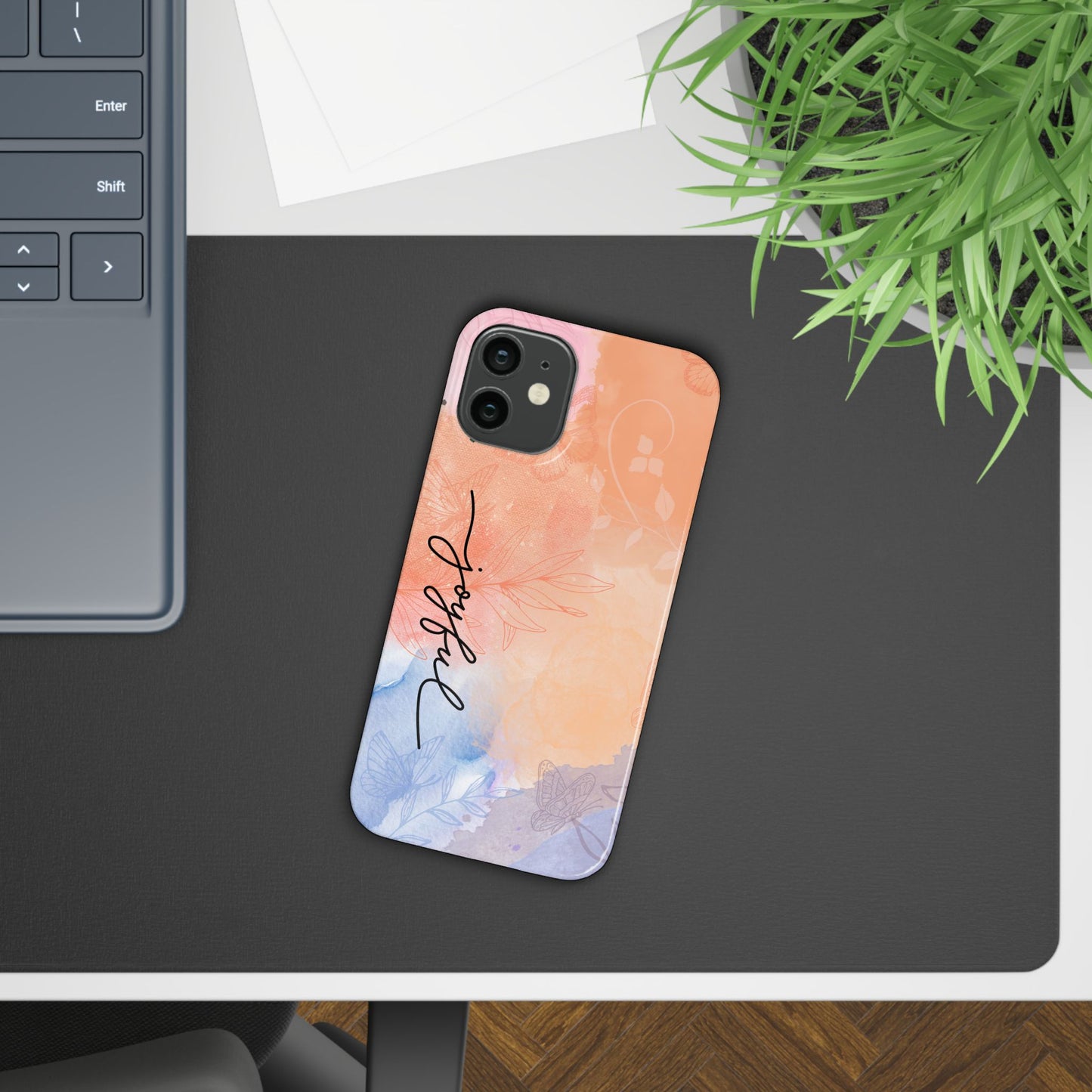 Joyful Slim Phone Case | Floral Design | Gifts for Her | Birthday | Everyday Style | Phone Accessory | Trendy Slim Cases