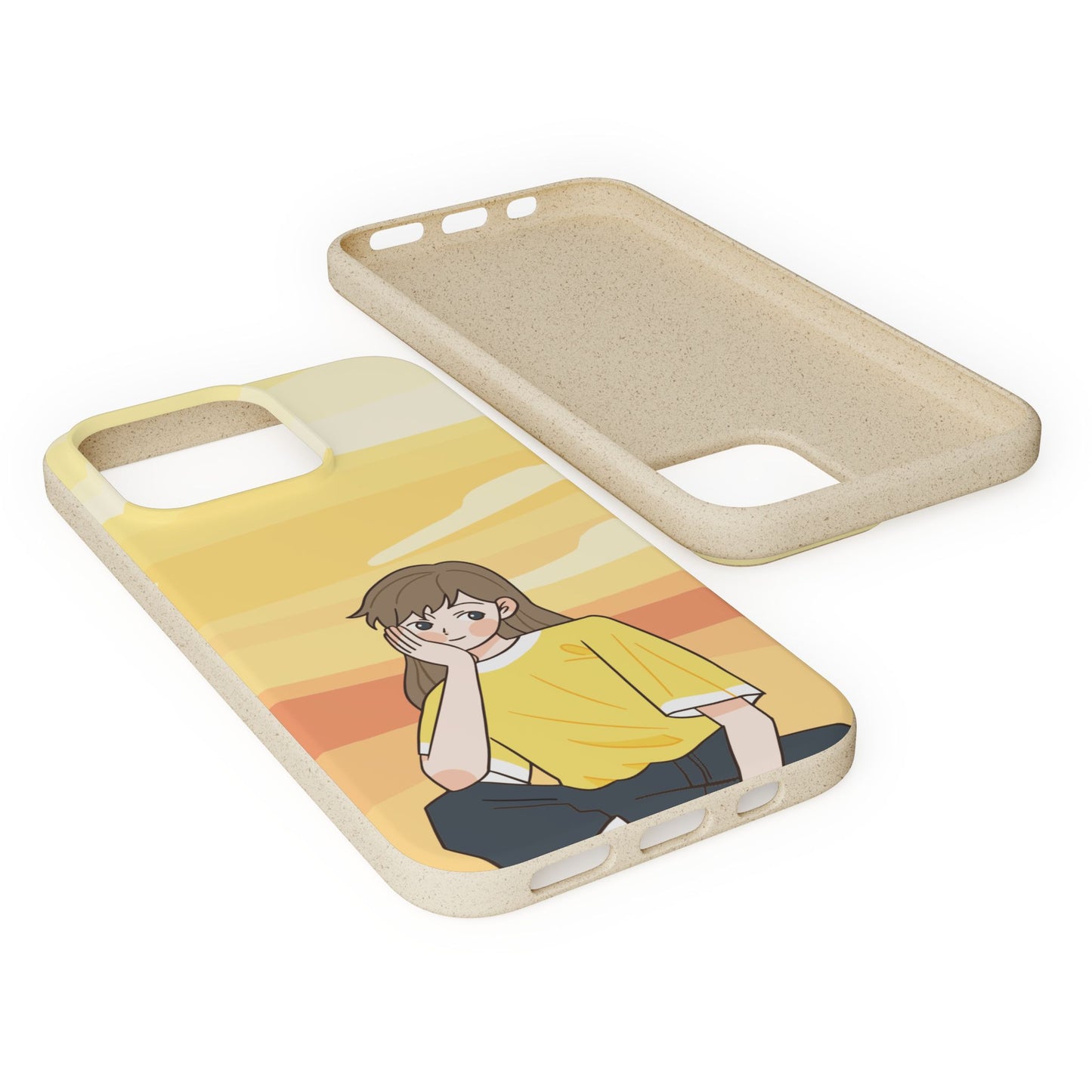 Eco-Friendly Phone Case with Sunset Girl Design, Biodegradable Cell Phone Cover for Teens, Unique Gift for Nature Lovers, Sustainable [...]