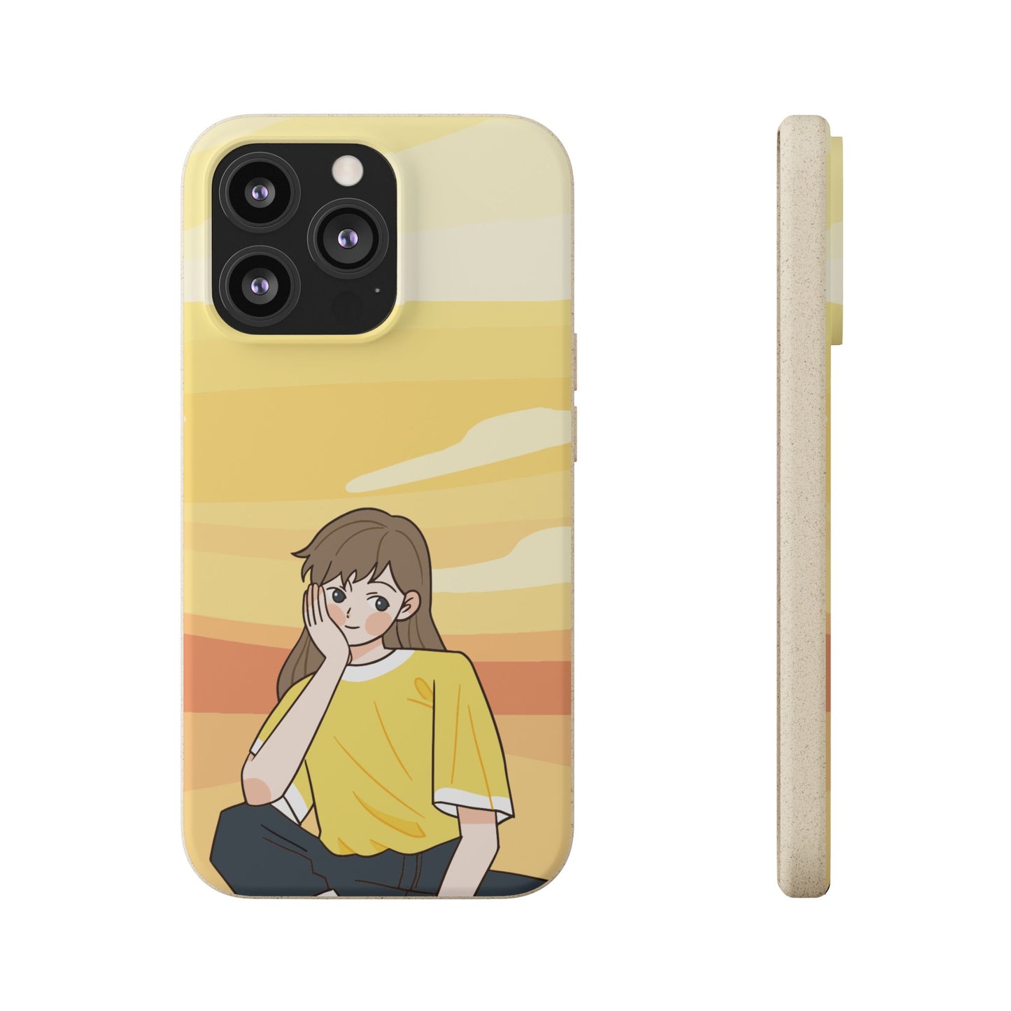 Eco-Friendly Phone Case with Sunset Girl Design, Biodegradable Cell Phone Cover for Teens, Unique Gift for Nature Lovers, Sustainable [...]