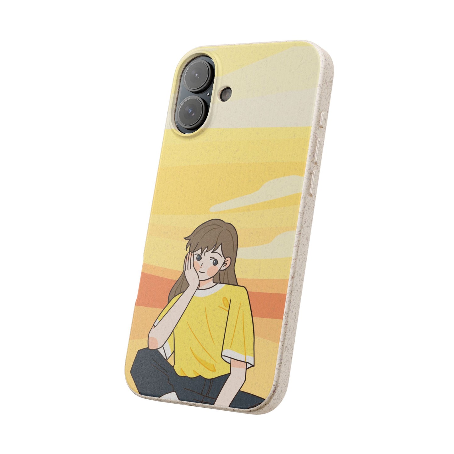 Eco-Friendly Phone Case with Sunset Girl Design, Biodegradable Cell Phone Cover for Teens, Unique Gift for Nature Lovers, Sustainable [...]