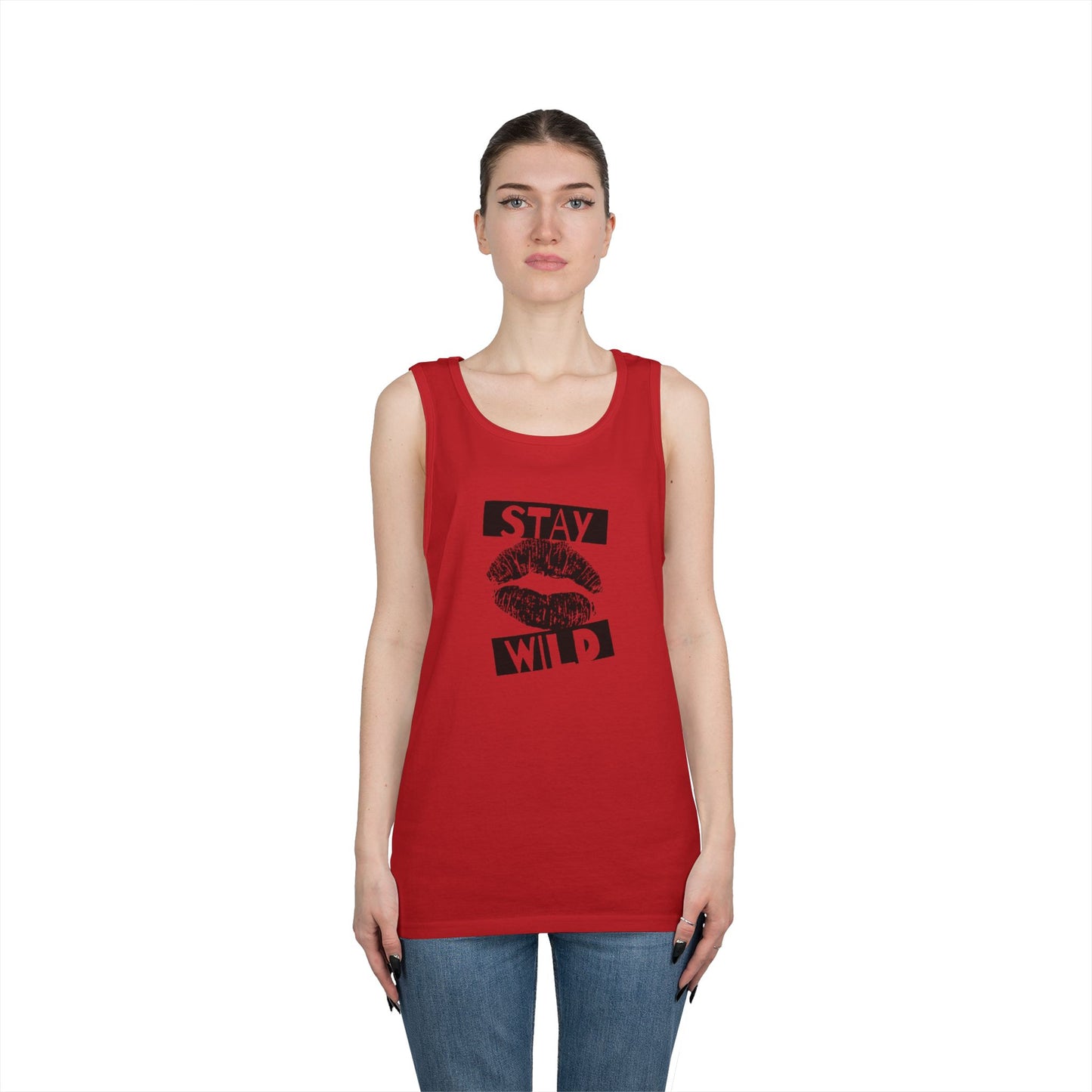 Stay Wild Women Heavy Cotton Tank Top | Summer Fashion, Casual Wear, Festival Outfit, Beach Essentials