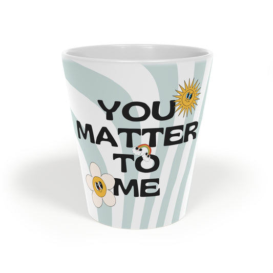 Latte Mug - Flower Design, Coffee Cup, Cute Gift, Home Decor, Tea Lover's Mug