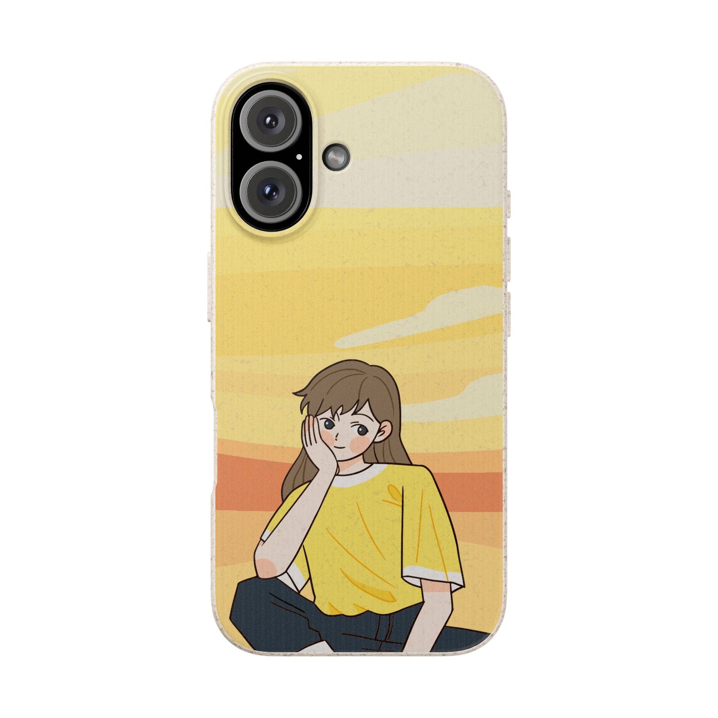 Eco-Friendly Phone Case with Sunset Girl Design, Biodegradable Cell Phone Cover for Teens, Unique Gift for Nature Lovers, Sustainable [...]