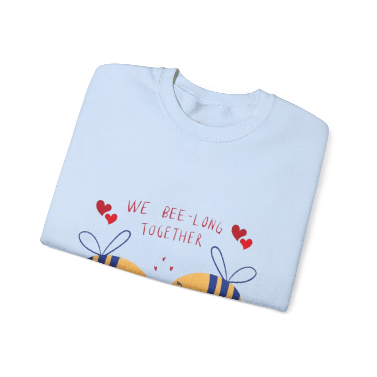 Bee-Love Crewneck Sweatshirt - Cozy Fashion, Cute Bee Design, Spring Apparel,