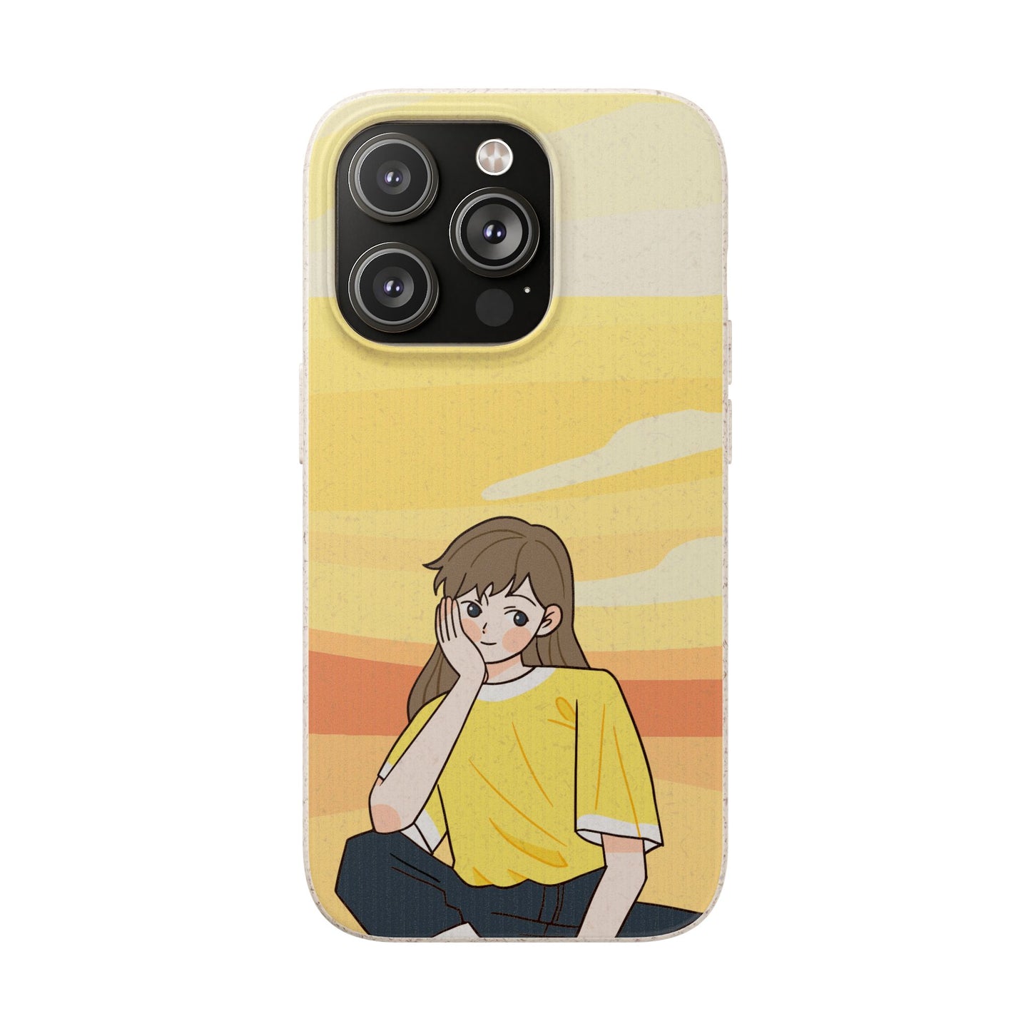 Eco-Friendly Phone Case with Sunset Girl Design, Biodegradable Cell Phone Cover for Teens, Unique Gift for Nature Lovers, Sustainable [...]