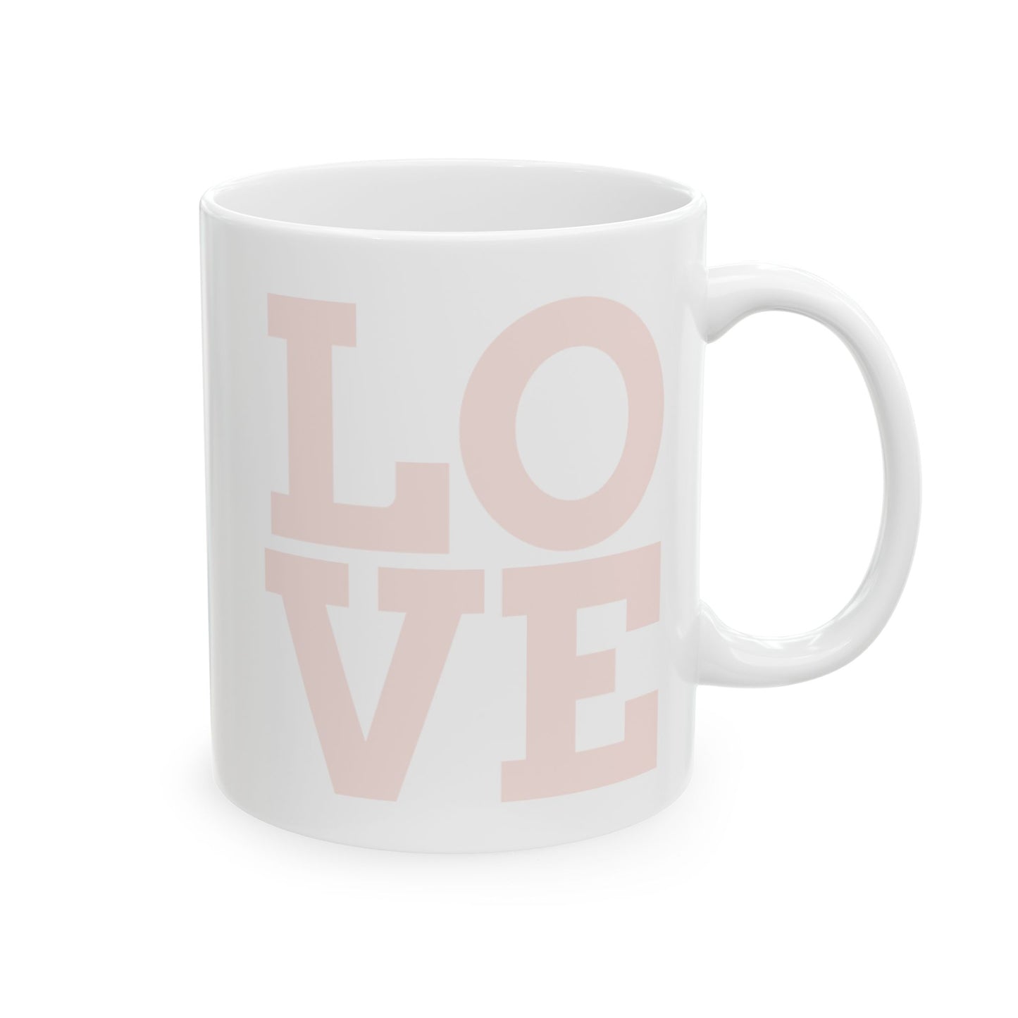 Cute Tea Time Ceramic Mug | Heart Design Coffee Cup | Perfect Gift for Tea Lovers, Cozy Vibes