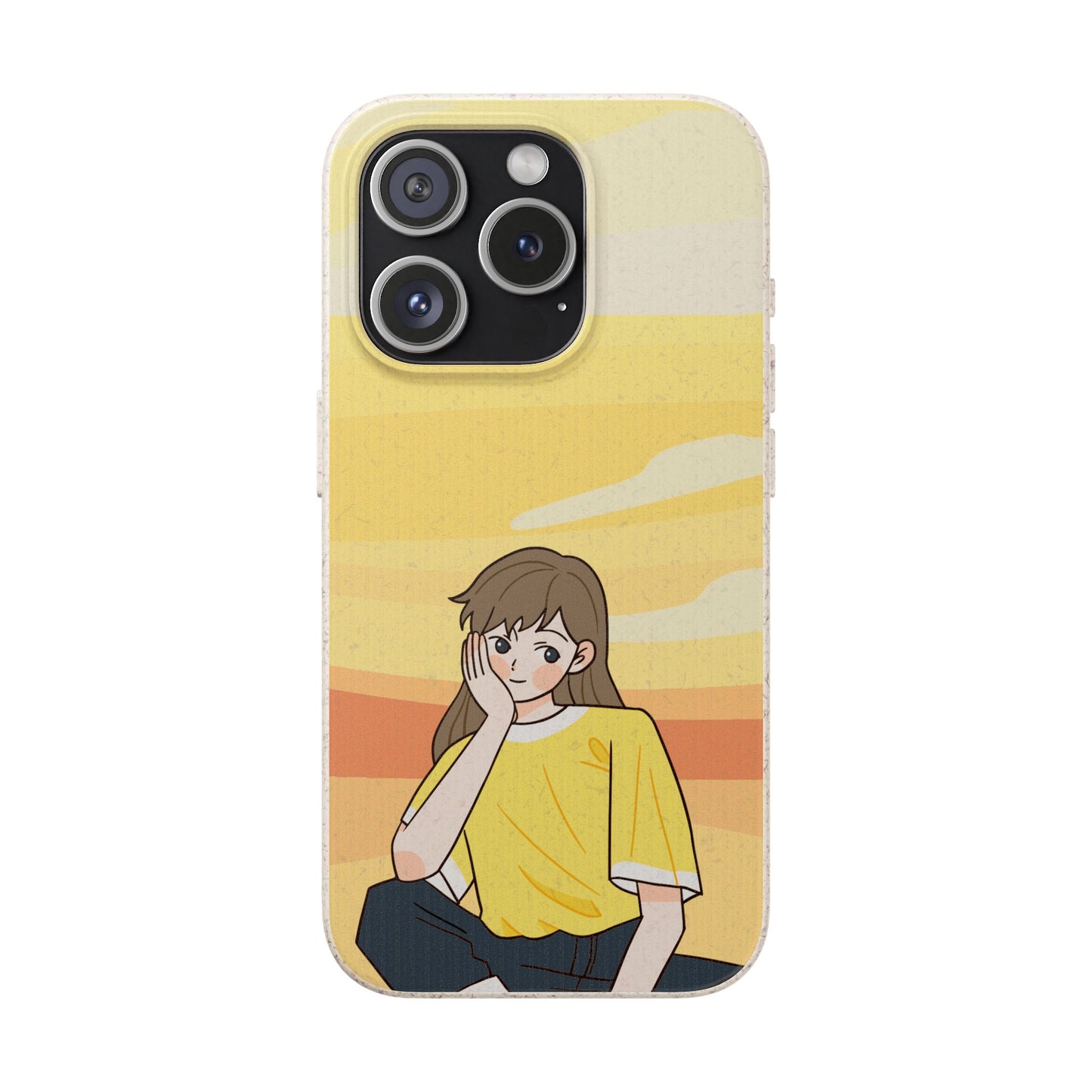 Eco-Friendly Phone Case with Sunset Girl Design, Biodegradable Cell Phone Cover for Teens, Unique Gift for Nature Lovers, Sustainable [...]