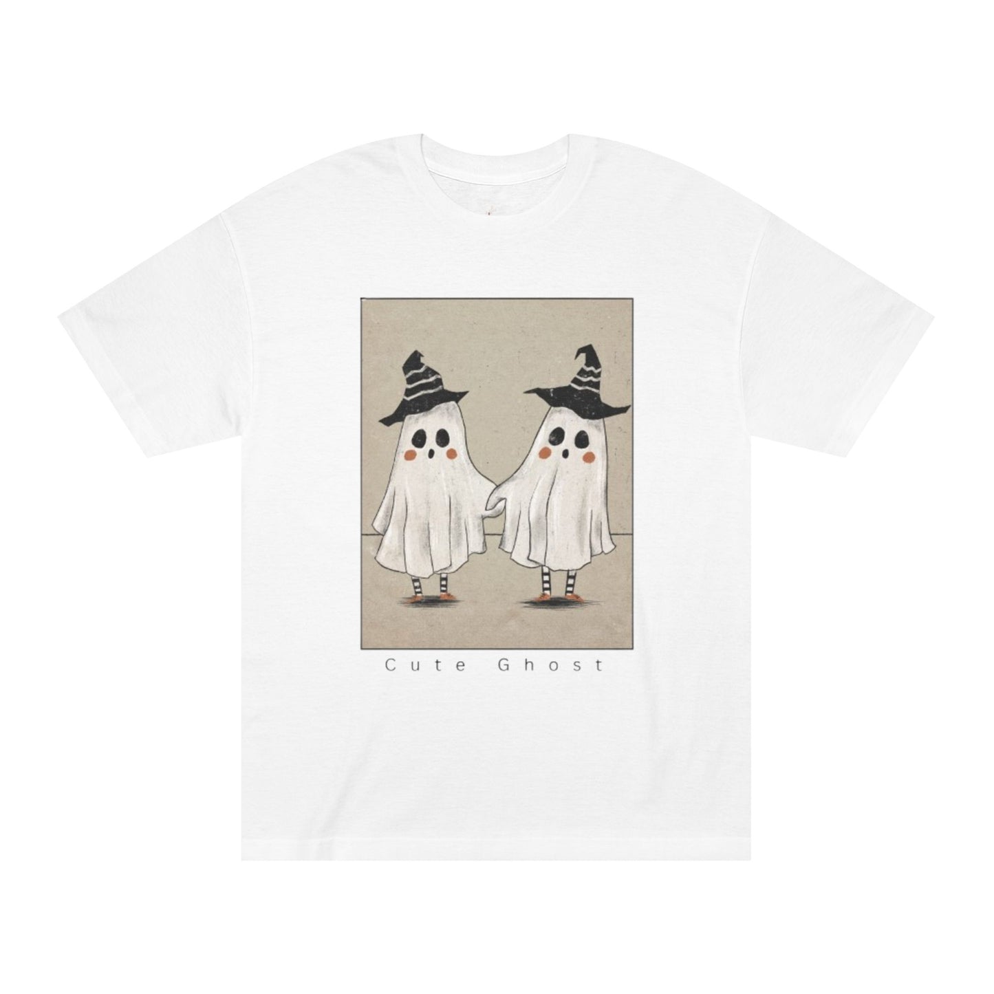 Ghost Halloween Men Classic Tee, Spooky T-Shirt, Halloween Costume, Fall Apparel, Ghost Lovers Shirt