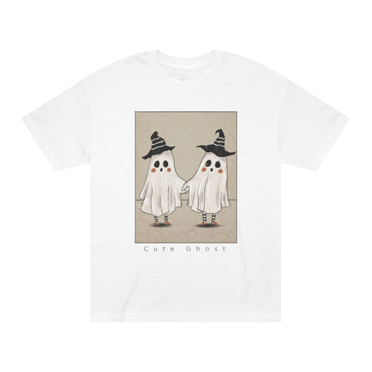 Ghost Halloween Men Classic Tee, Spooky T-Shirt, Halloween Costume, Fall Apparel, Ghost Lovers Shirt