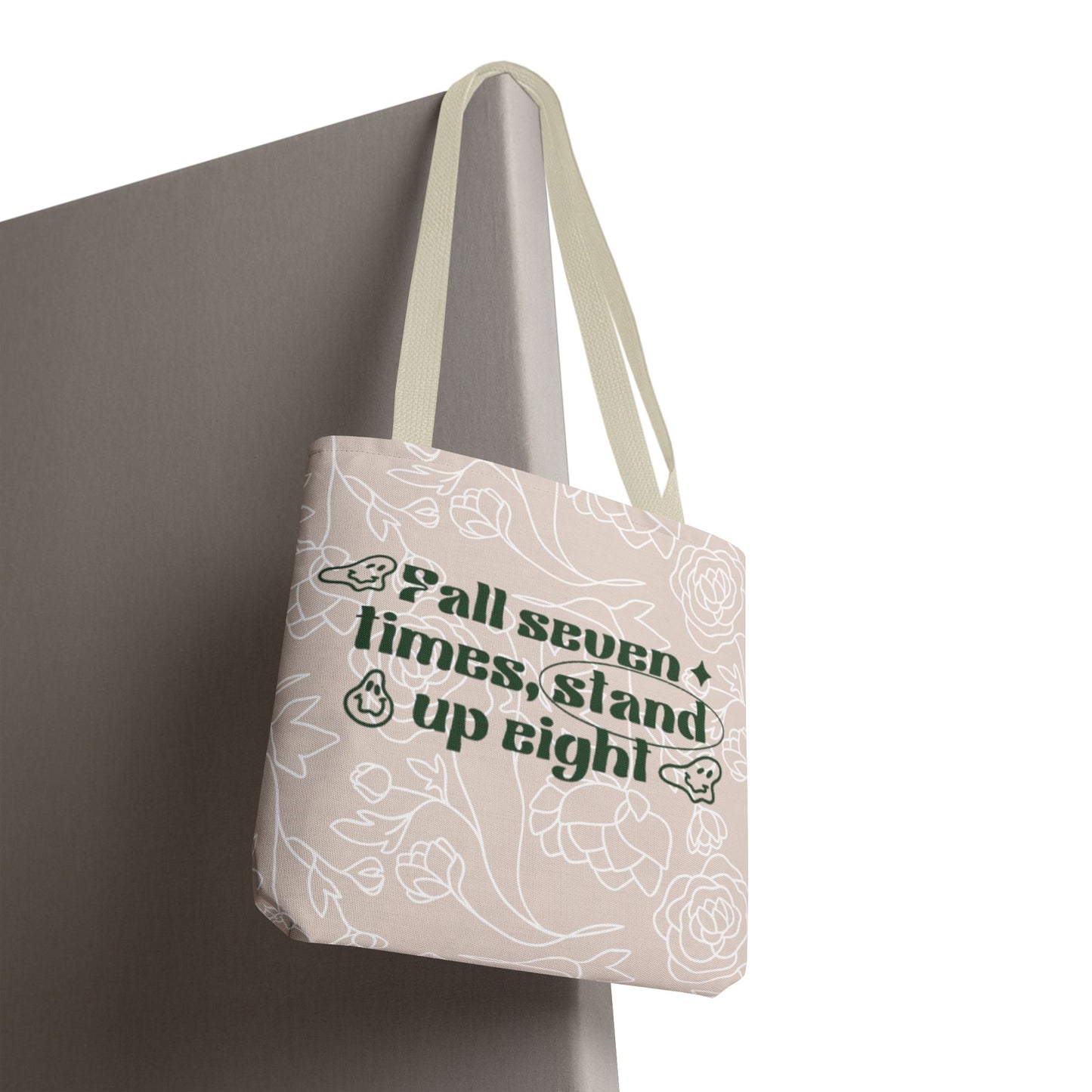 Inspirational Floral Tote Bag |Bag for Everyday Use, Eco-Friendly Gift, Shopping Bag, Beach Tote, Gift for Friends