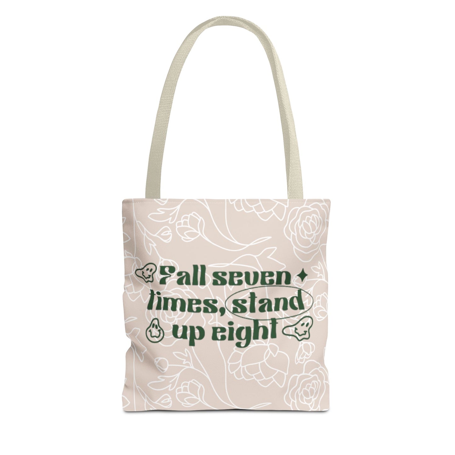 Inspirational Floral Tote Bag |Bag for Everyday Use, Eco-Friendly Gift, Shopping Bag, Beach Tote, Gift for Friends
