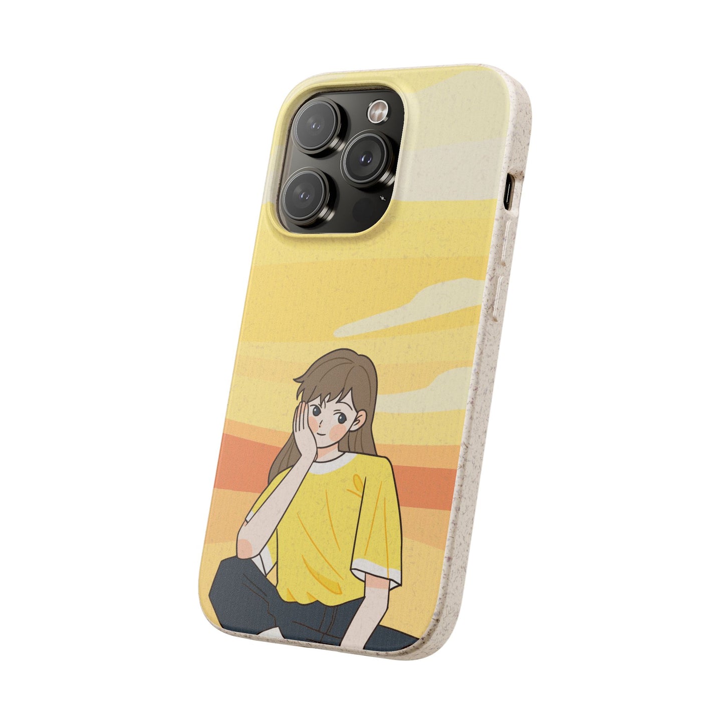 Eco-Friendly Phone Case with Sunset Girl Design, Biodegradable Cell Phone Cover for Teens, Unique Gift for Nature Lovers, Sustainable [...]