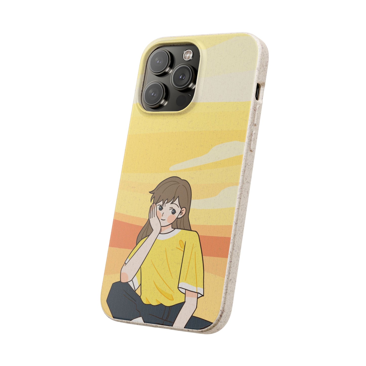 Eco-Friendly Phone Case with Sunset Girl Design, Biodegradable Cell Phone Cover for Teens, Unique Gift for Nature Lovers, Sustainable [...]