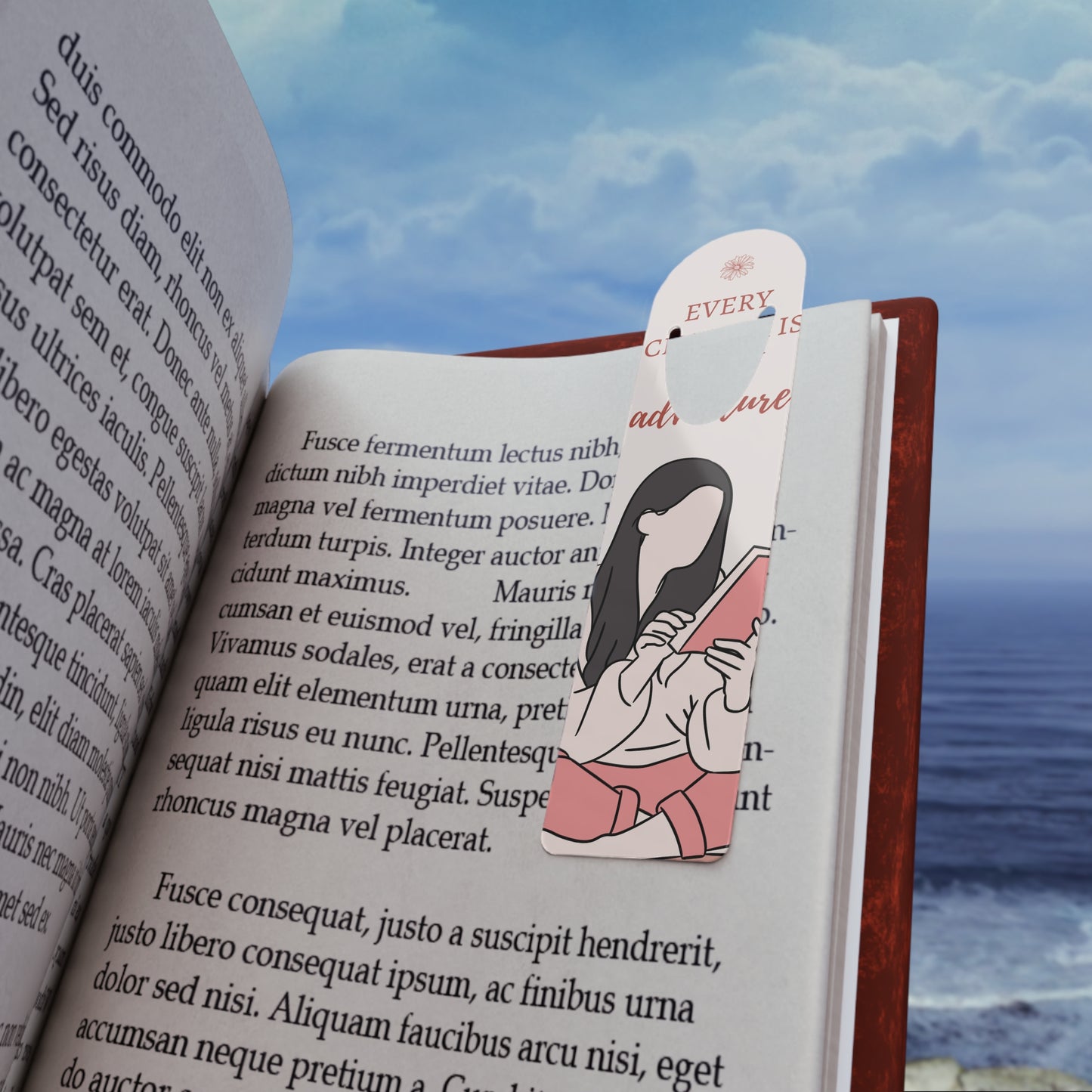 Inspirational Bookmark for Readers, Book Lover Gift, Every Chapter is a New Adventure, Cute Bookmarks, Reading Accessories