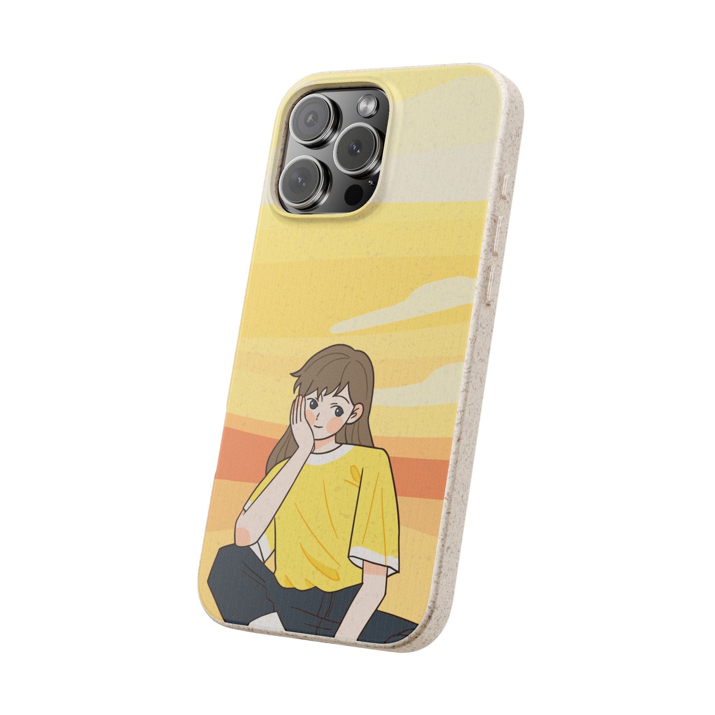 Eco-Friendly Phone Case with Sunset Girl Design, Biodegradable Cell Phone Cover for Teens, Unique Gift for Nature Lovers, Sustainable [...]