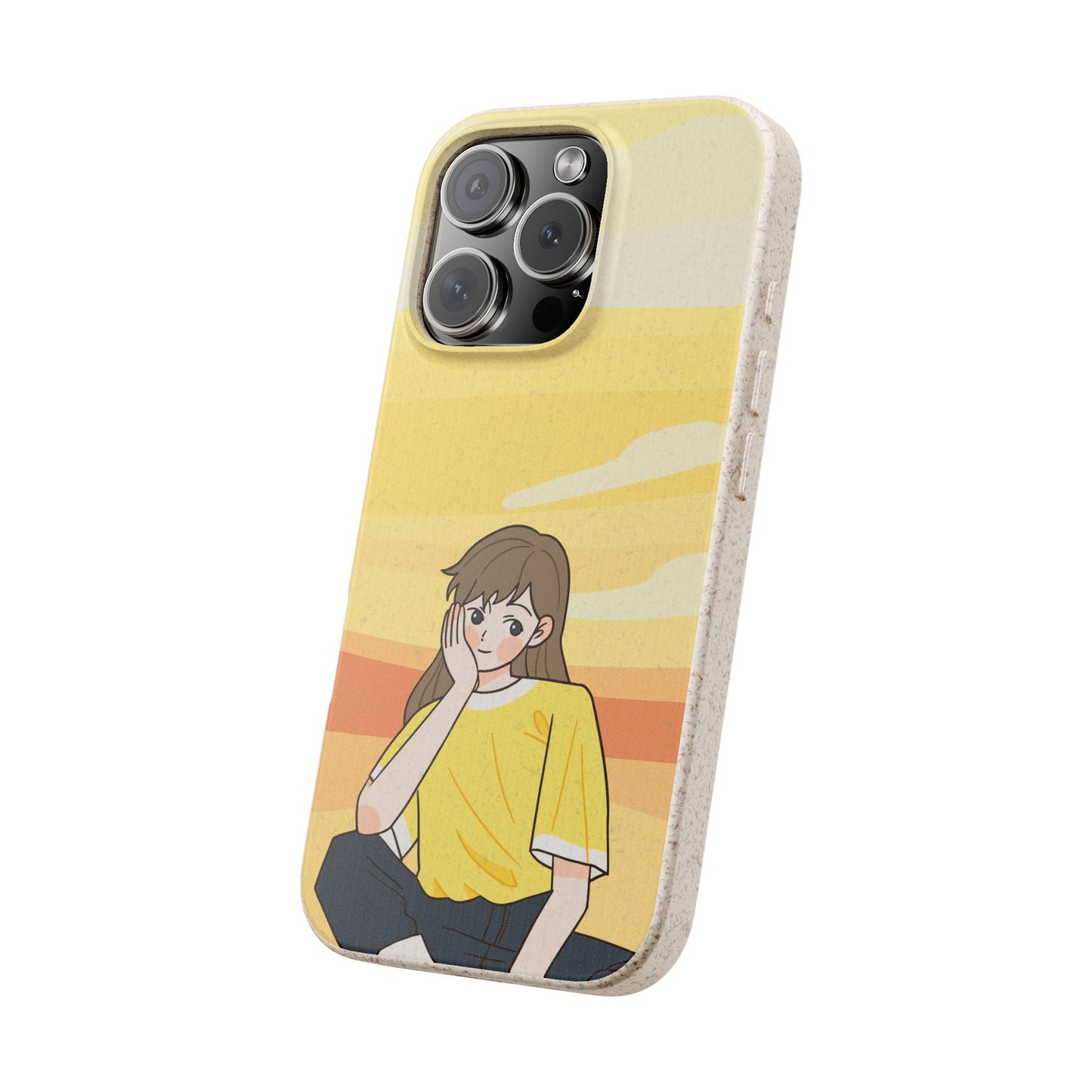 Eco-Friendly Phone Case with Sunset Girl Design, Biodegradable Cell Phone Cover for Teens, Unique Gift for Nature Lovers, Sustainable [...]
