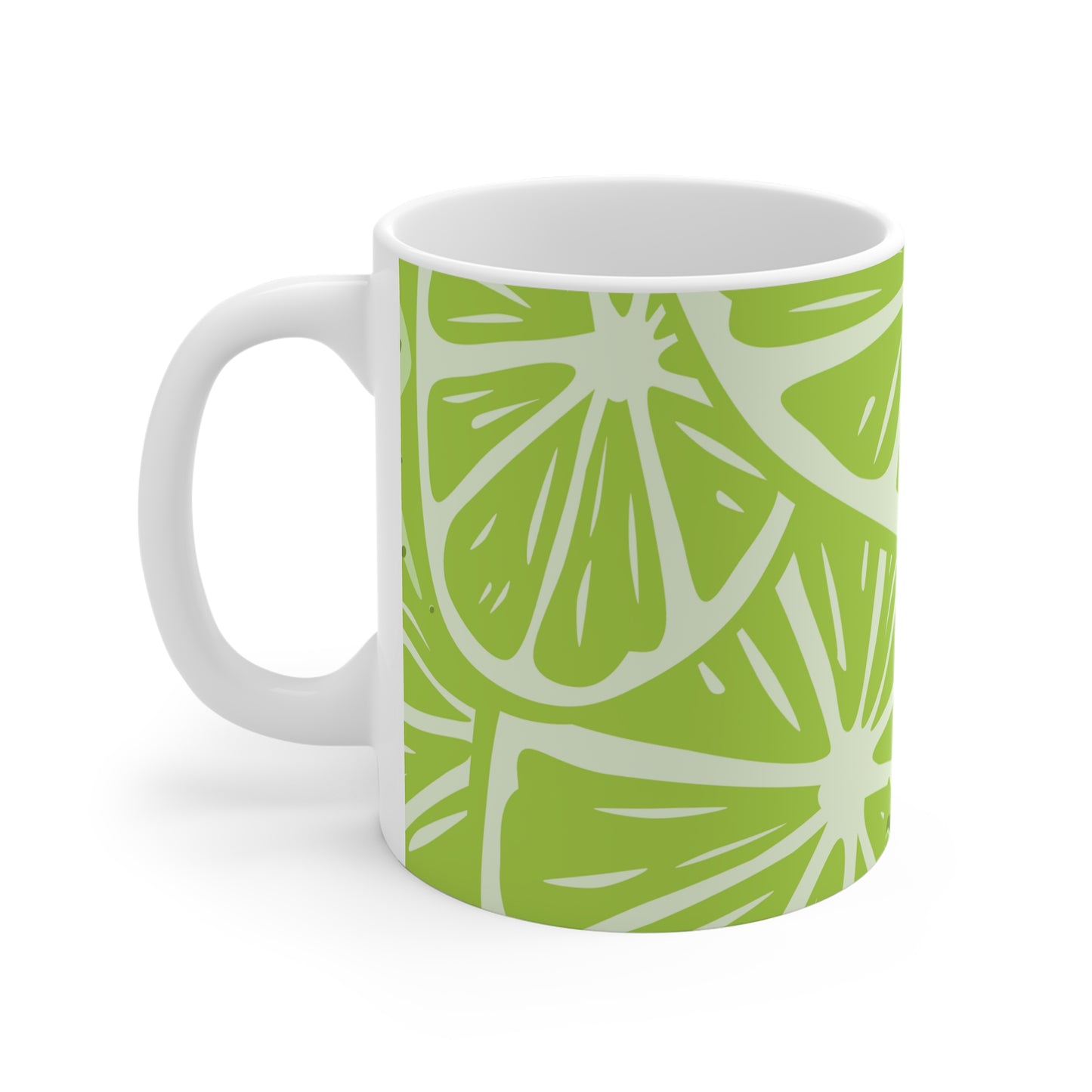 Lime Slice Mug - Refreshing Citrus Coffee Cup for Garden Lovers, Eco-Friendly,