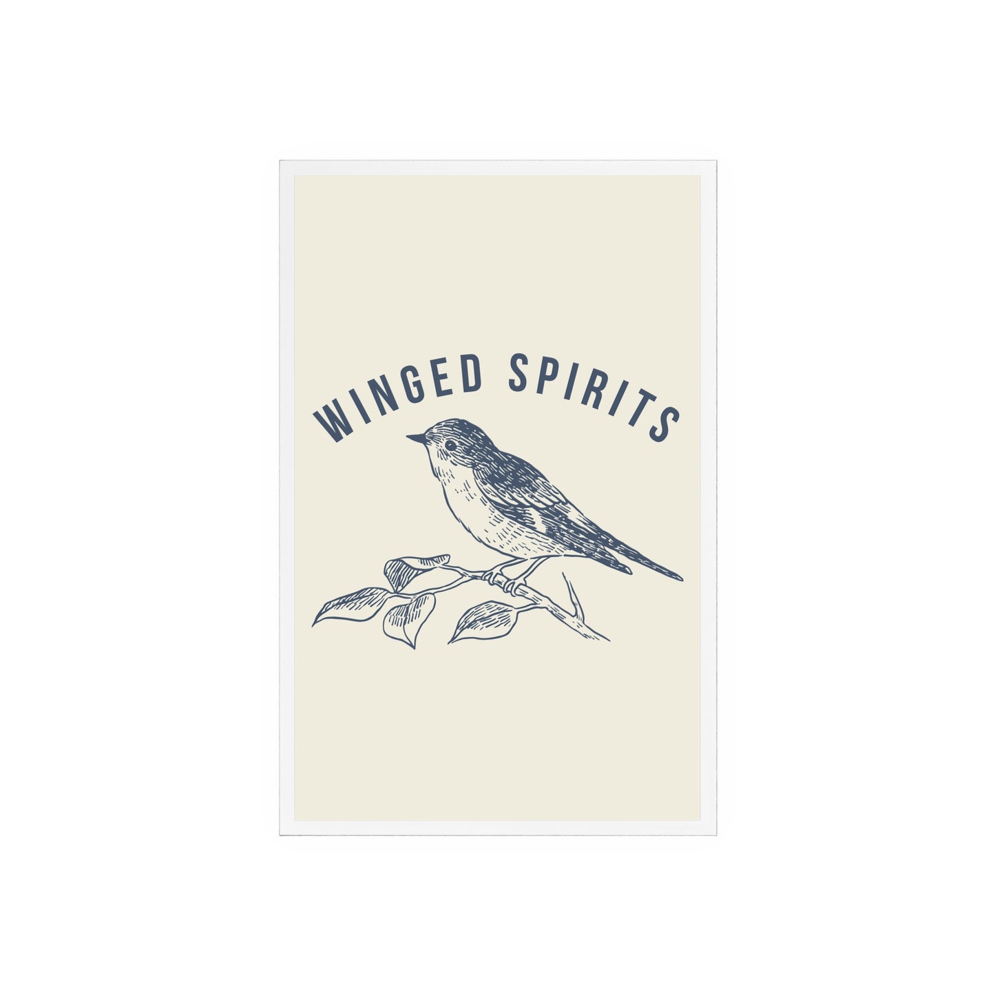 Elegant Acrylic Sign with Wooden Stand, Inspirational Home Decor, Winged Spirits Decor, Bird Art Display, Nature Gift