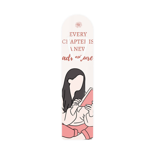 Inspirational Bookmark for Readers, Book Lover Gift, Every Chapter is a New Adventure, Cute Bookmarks, Reading Accessories
