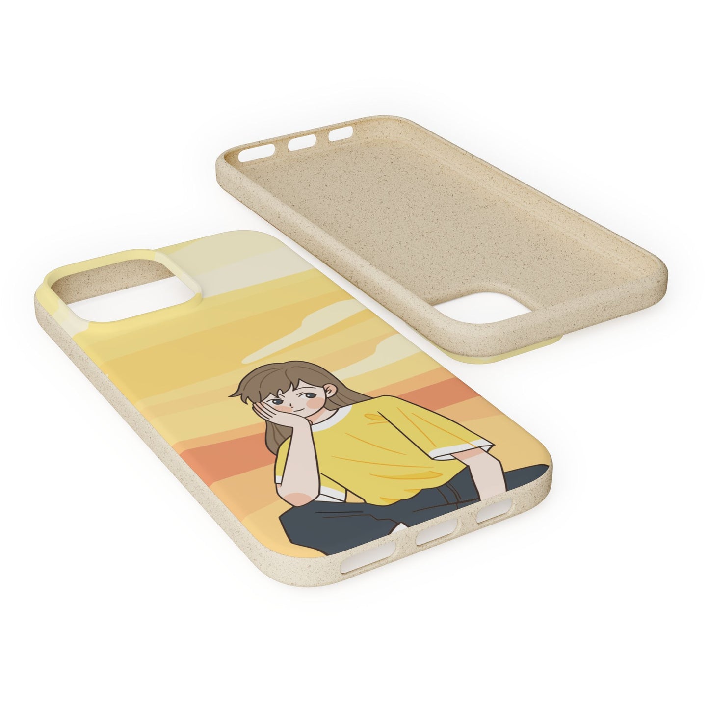 Eco-Friendly Phone Case with Sunset Girl Design, Biodegradable Cell Phone Cover for Teens, Unique Gift for Nature Lovers, Sustainable [...]