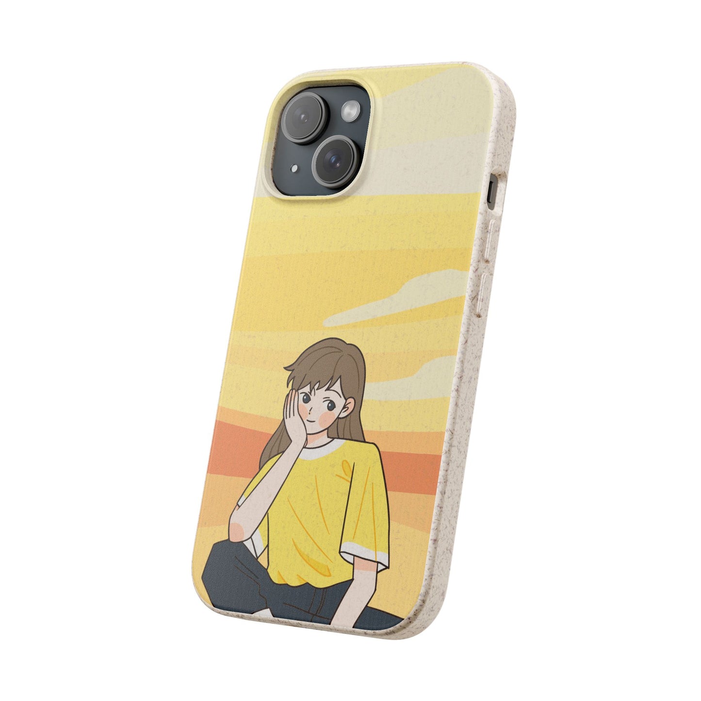 Eco-Friendly Phone Case with Sunset Girl Design, Biodegradable Cell Phone Cover for Teens, Unique Gift for Nature Lovers, Sustainable [...]