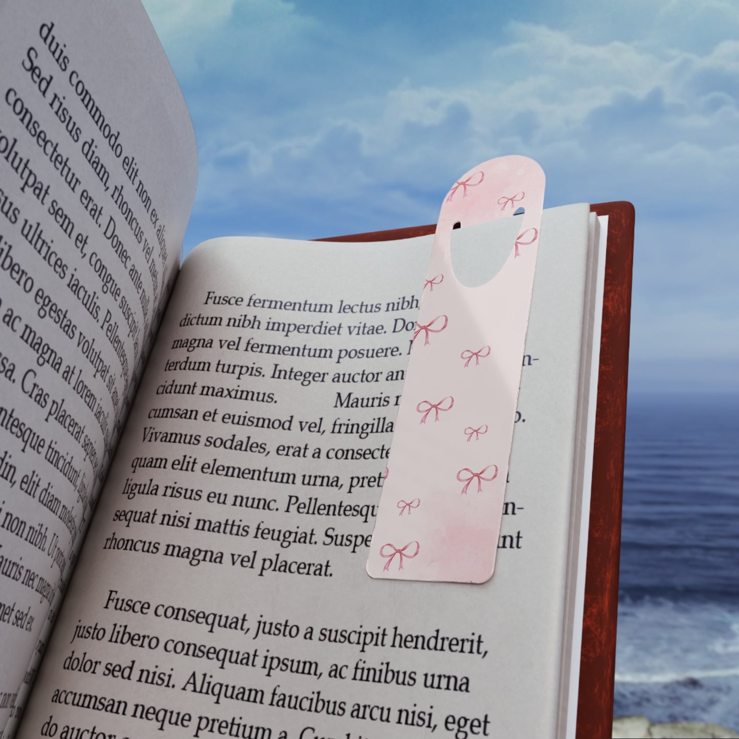 Chic Bow Bookmark, Cute Gift for Readers, Book Lover's Accessory, Perfect for Birthdays, Book Clubs, and Libraries