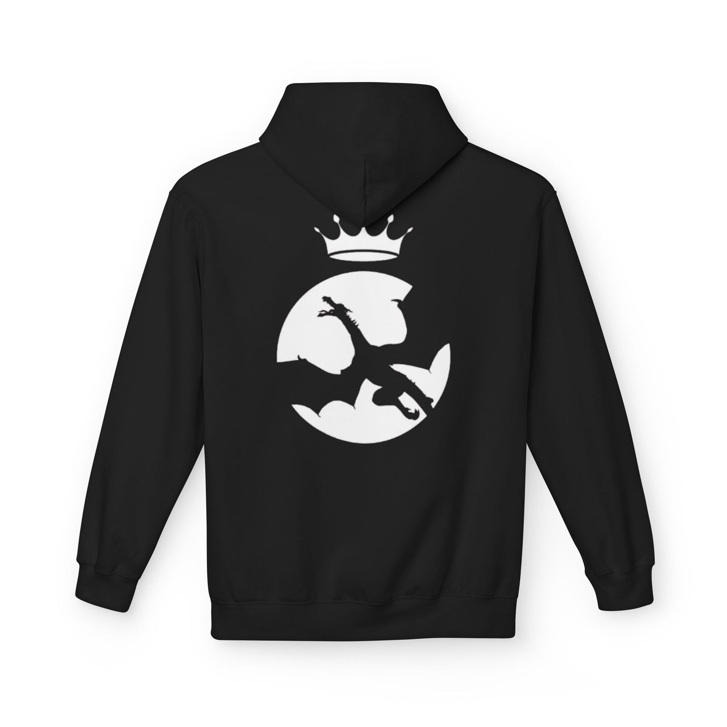 Dragon King's Fleece Hoodie, Cozy Men Hoodie, Gift for Gamers, Casual Wear, Halloween Costume, Stylish Gift