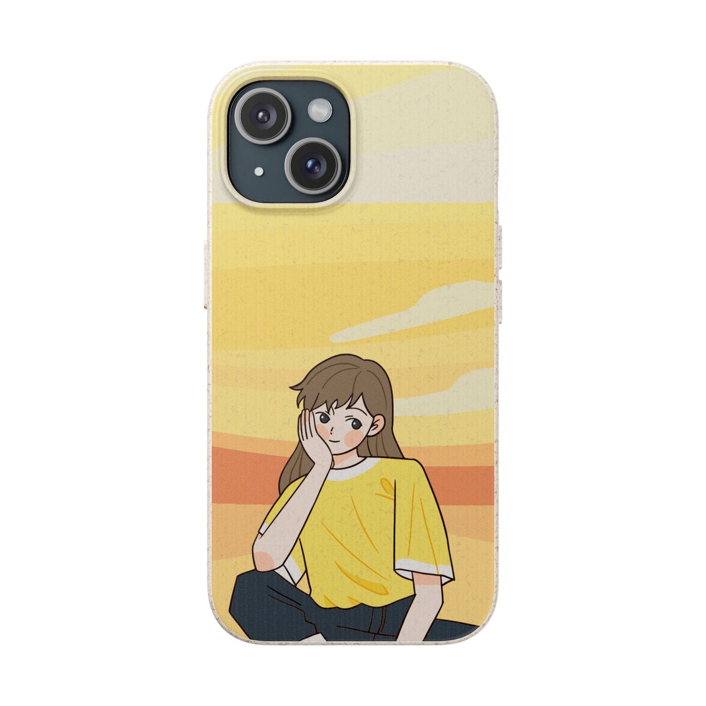 Eco-Friendly Phone Case with Sunset Girl Design, Biodegradable Cell Phone Cover for Teens, Unique Gift for Nature Lovers, Sustainable [...]