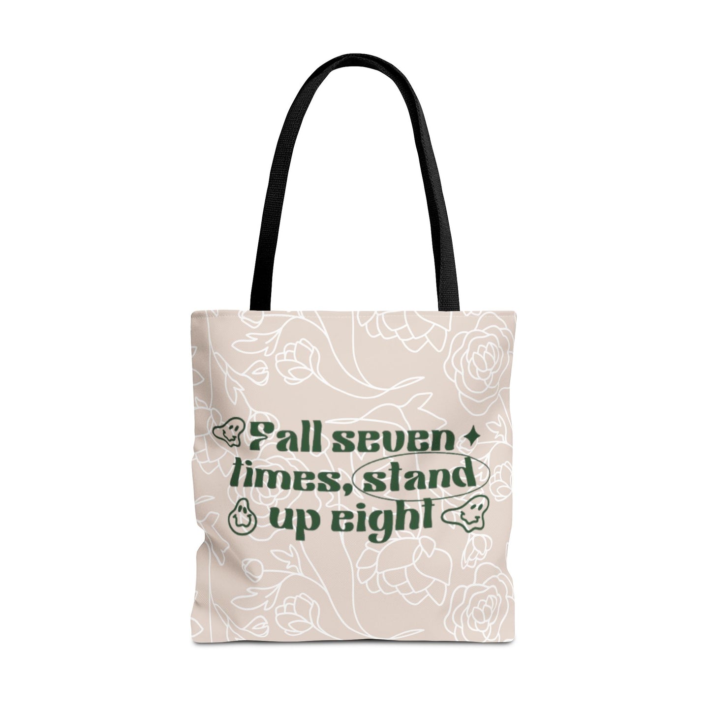Inspirational Floral Tote Bag |Bag for Everyday Use, Eco-Friendly Gift, Shopping Bag, Beach Tote, Gift for Friends