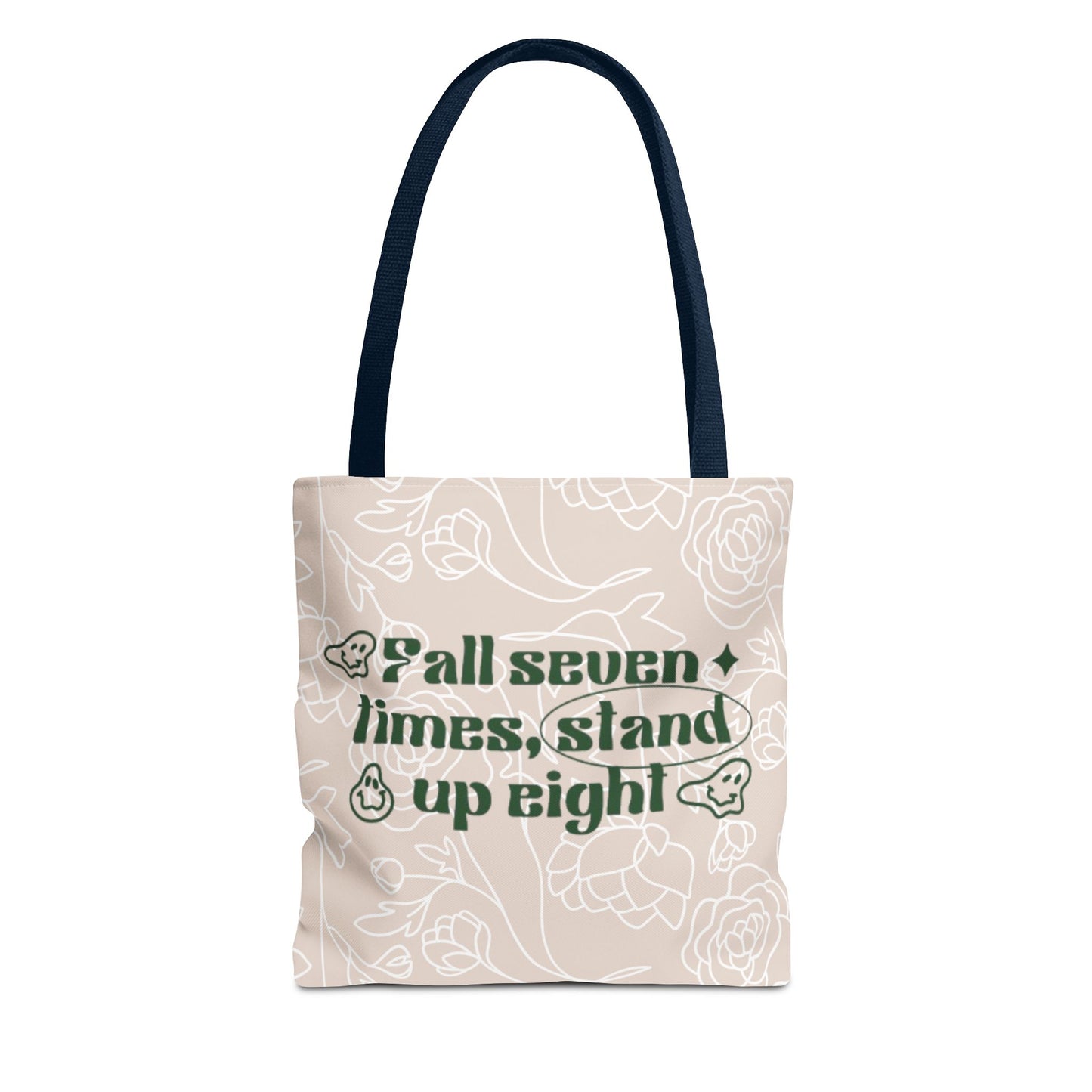 Inspirational Floral Tote Bag |Bag for Everyday Use, Eco-Friendly Gift, Shopping Bag, Beach Tote, Gift for Friends