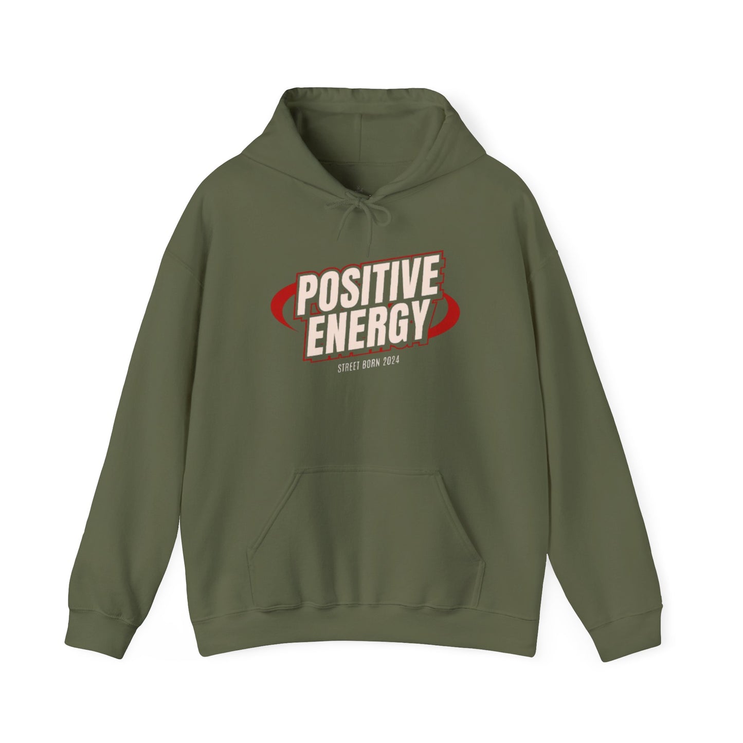 Positive Energy Men Heavy Blend™ Hoodie - Cozy Sweatshirt , Perfect Gift for Holidays, Chill Vibes
