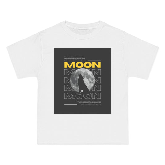 Moon Graphic Short-Sleeve T-Shirt| Men Tee, Casual Wear, Night Sky Enthusiast