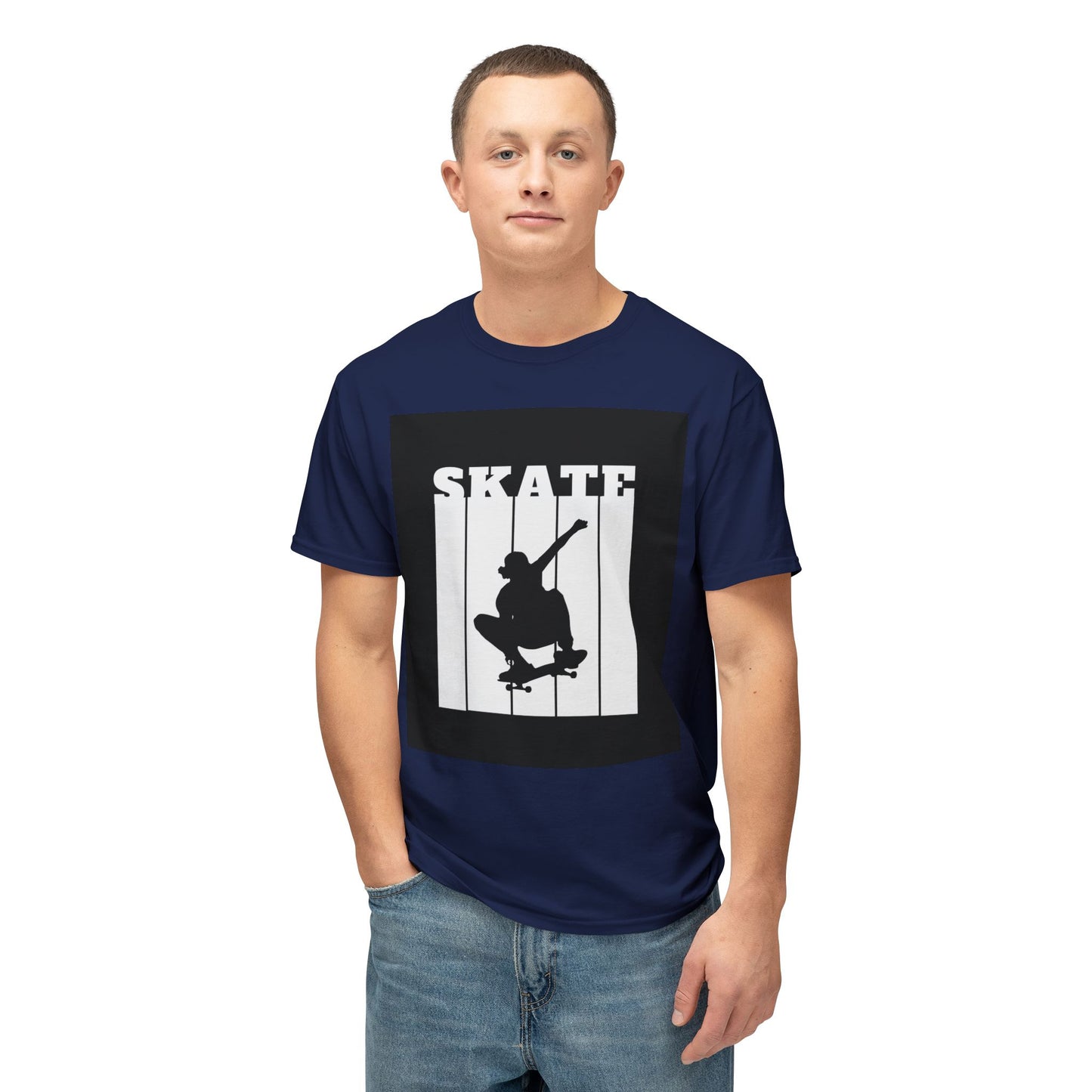 Skateboarder Graphic T-Shirt | Men Cotton Tee for Skate Lovers, Casual Wear, Gift for Skaters, Streetwear