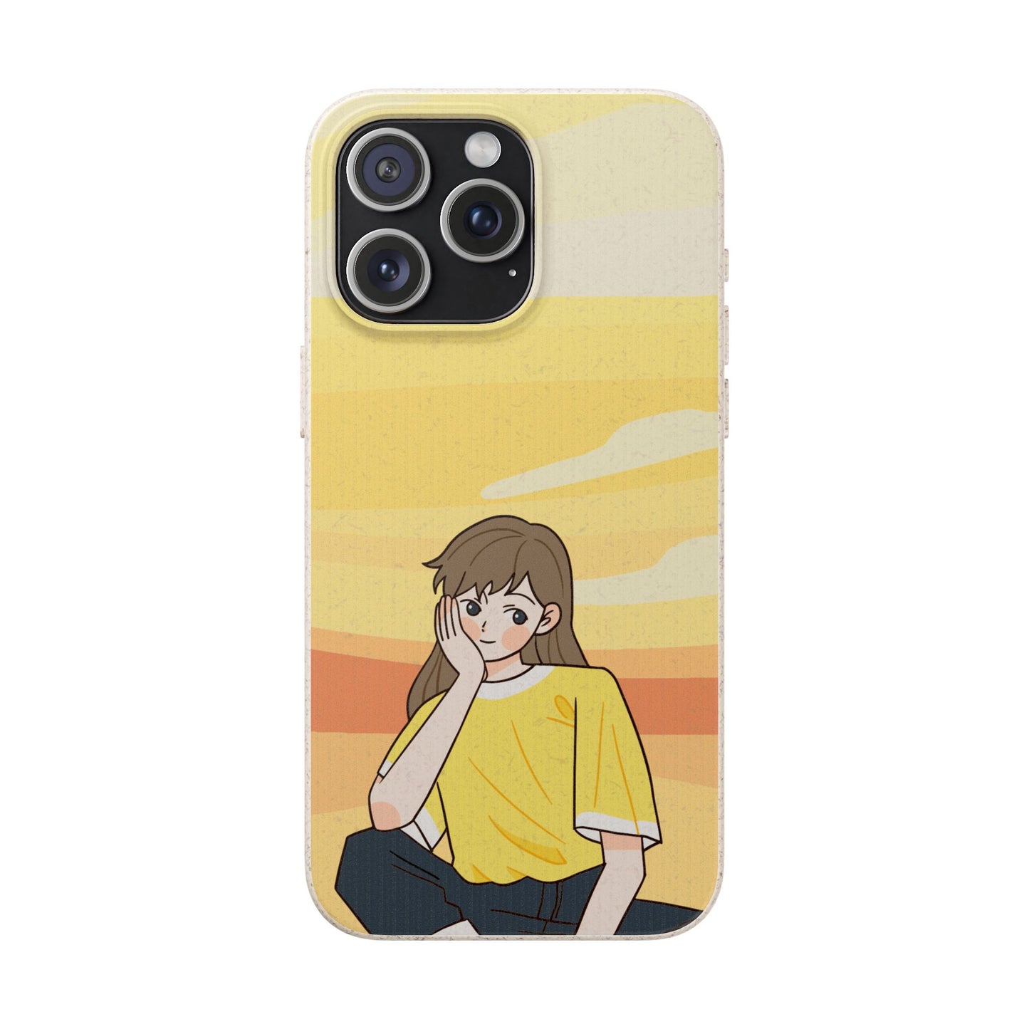 Eco-Friendly Phone Case with Sunset Girl Design, Biodegradable Cell Phone Cover for Teens, Unique Gift for Nature Lovers, Sustainable [...]