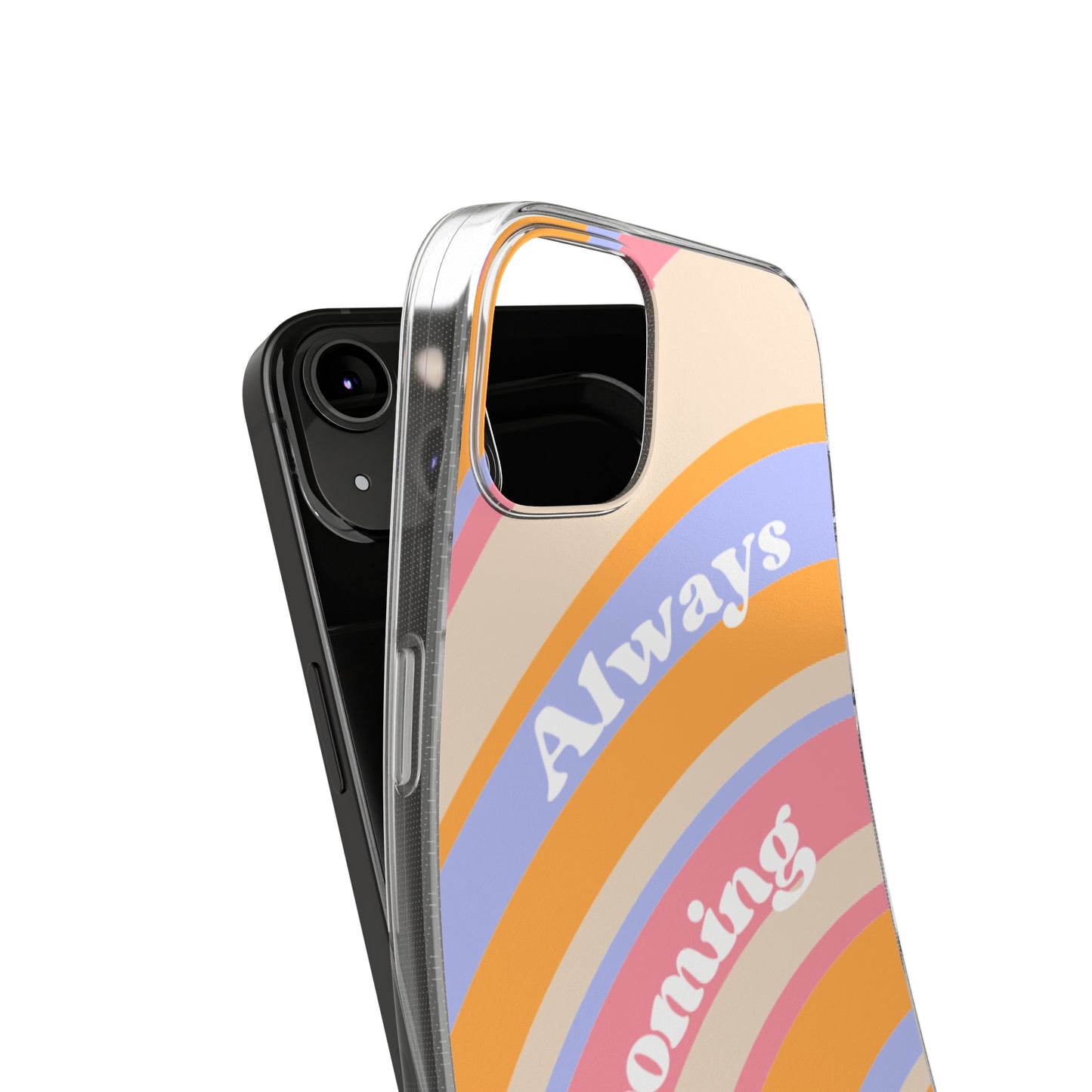 Clear Silicone Phone Case, Phone Protectors, Trending Phone Cover, Cute Gift Idea, Spring-Themed Accessory
