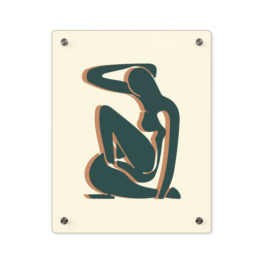 Minimalist Acrylic Wall Art Panel - Modern Home Decor, Abstract Female Figure, Bohemian Wall Decor, Gift for Art Lovers, Unique [...]