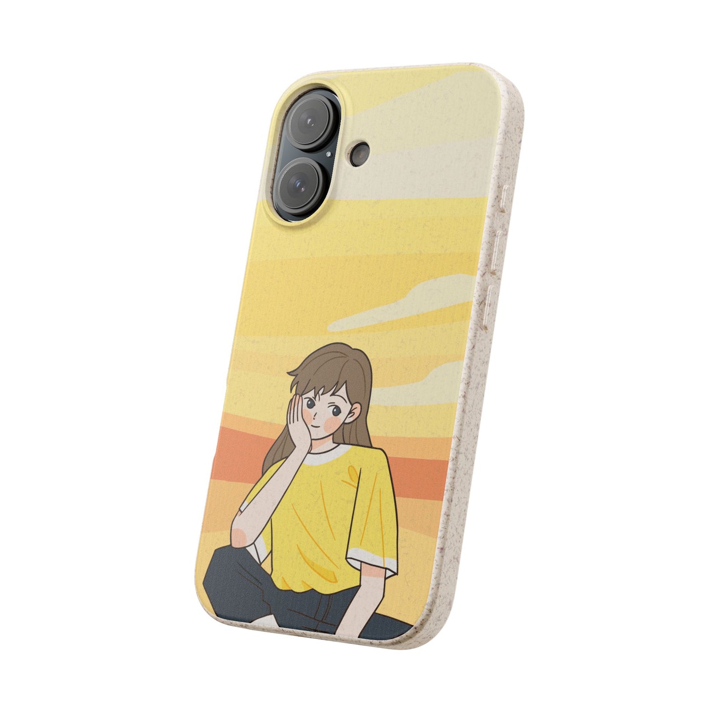 Eco-Friendly Phone Case with Sunset Girl Design, Biodegradable Cell Phone Cover for Teens, Unique Gift for Nature Lovers, Sustainable [...]