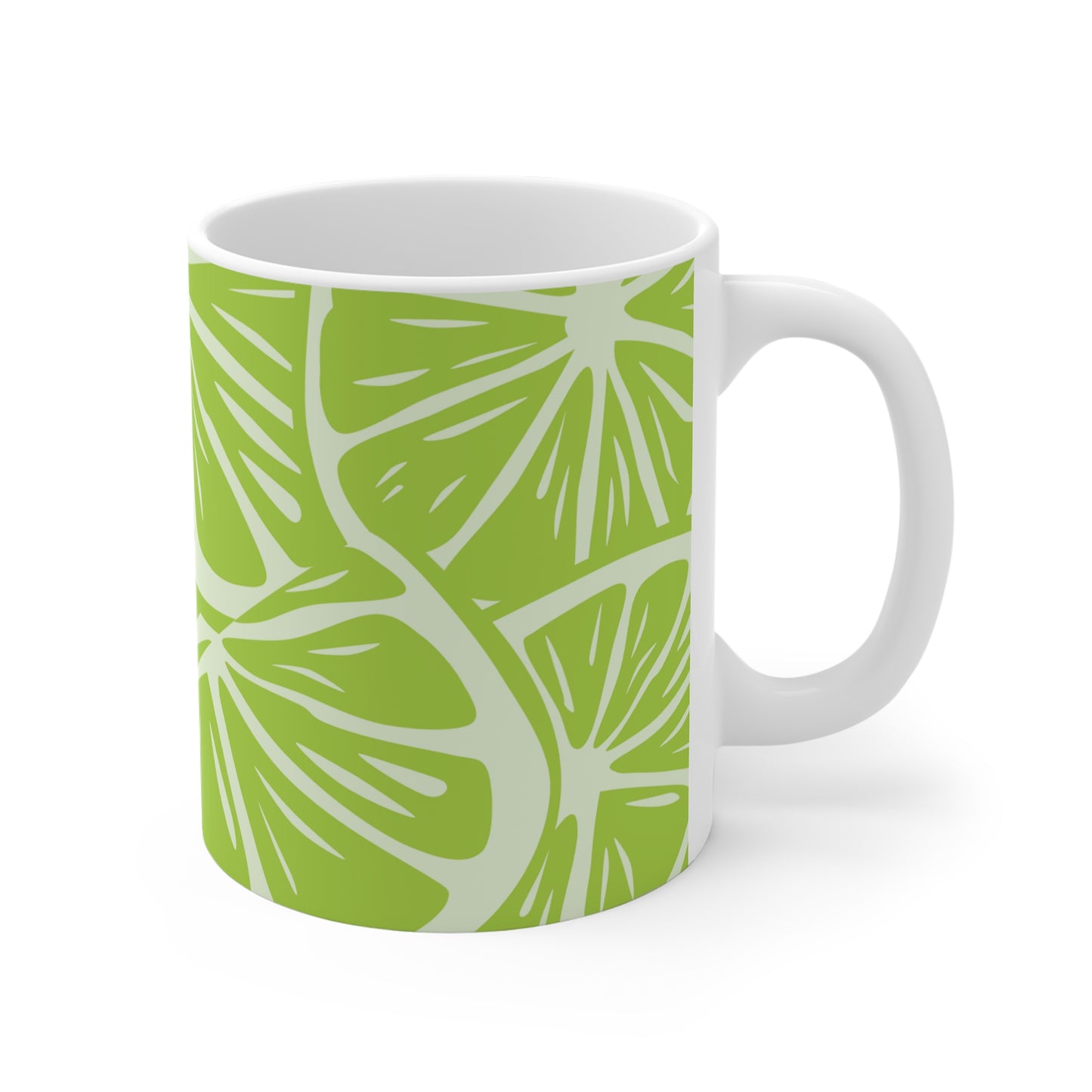 Lime Slice Mug - Refreshing Citrus Coffee Cup for Garden Lovers, Eco-Friendly,