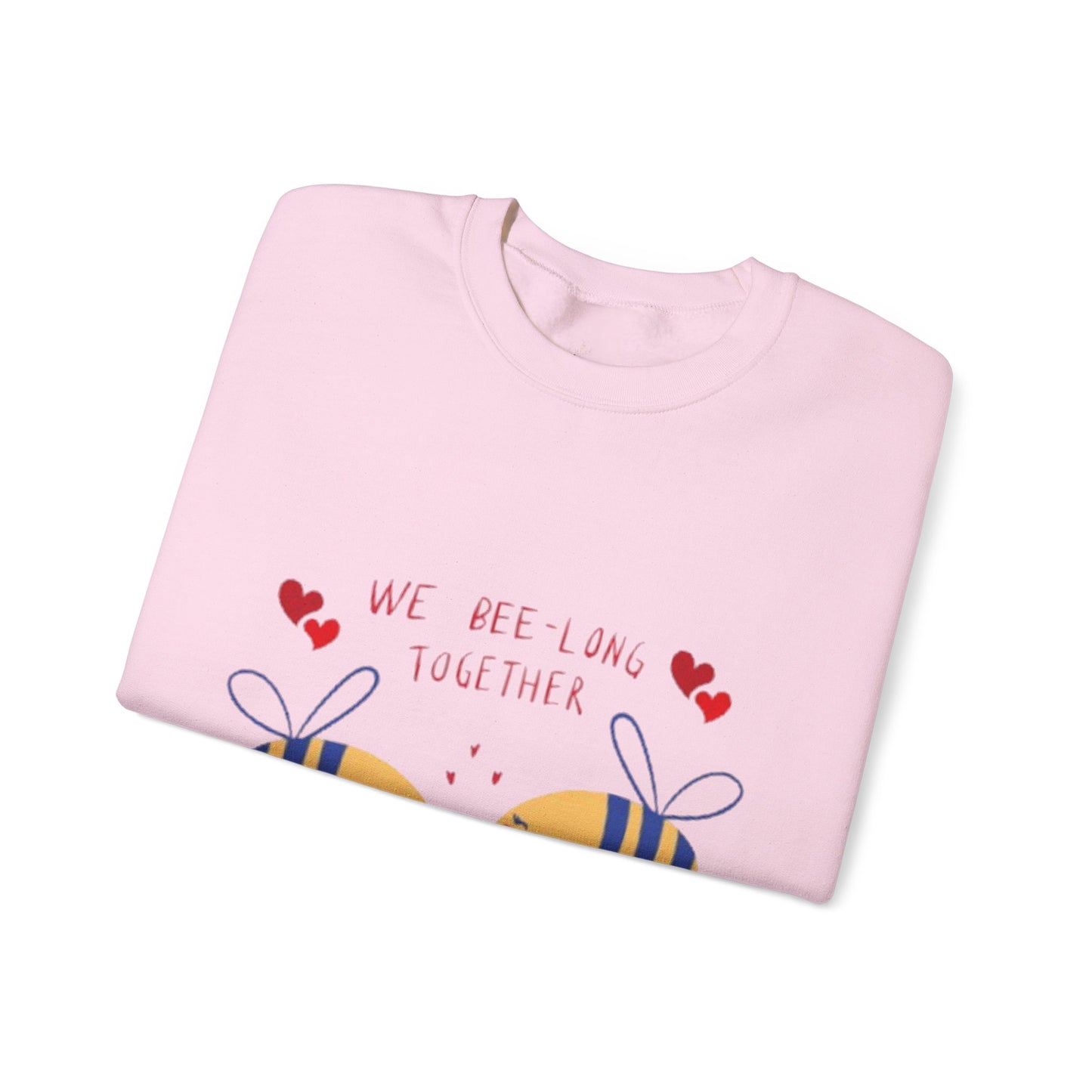 Bee-Love Crewneck Sweatshirt - Cozy Fashion, Cute Bee Design, Spring Apparel,