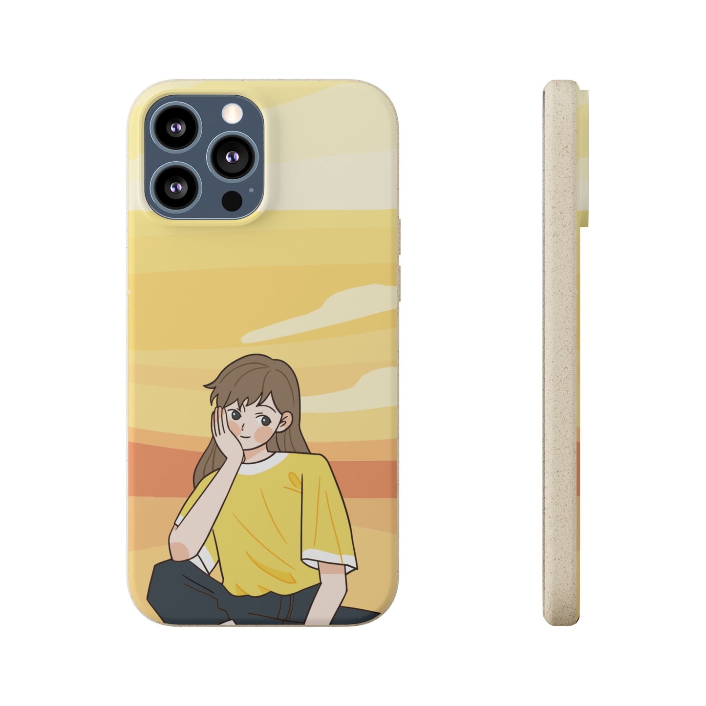 Eco-Friendly Phone Case with Sunset Girl Design, Biodegradable Cell Phone Cover for Teens, Unique Gift for Nature Lovers, Sustainable [...]